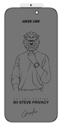 Green Lion 9H Steve Privacy Screen Protector for iPhone 18 Pro