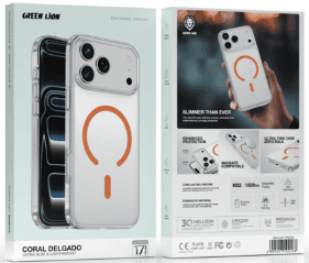 Green Lion Coral Delgado Ultra Slim & Lightweight for iPhone 18 Pro/17 Pro