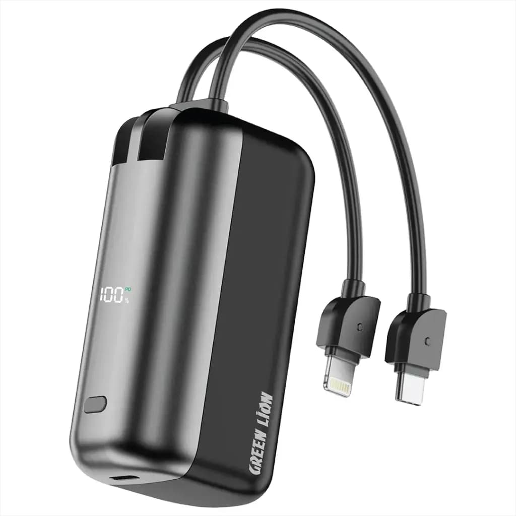 Green Lion Monza 10000mAh Power Bank - Black Green Lion Monza 10000mAh Power Bank - Black