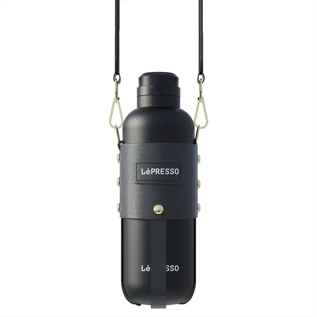 LePresso ThermaTrail Thermos Bottle with Crossbody Strap LePresso ThermaTrail Thermos Bottle with Crossbody Strap