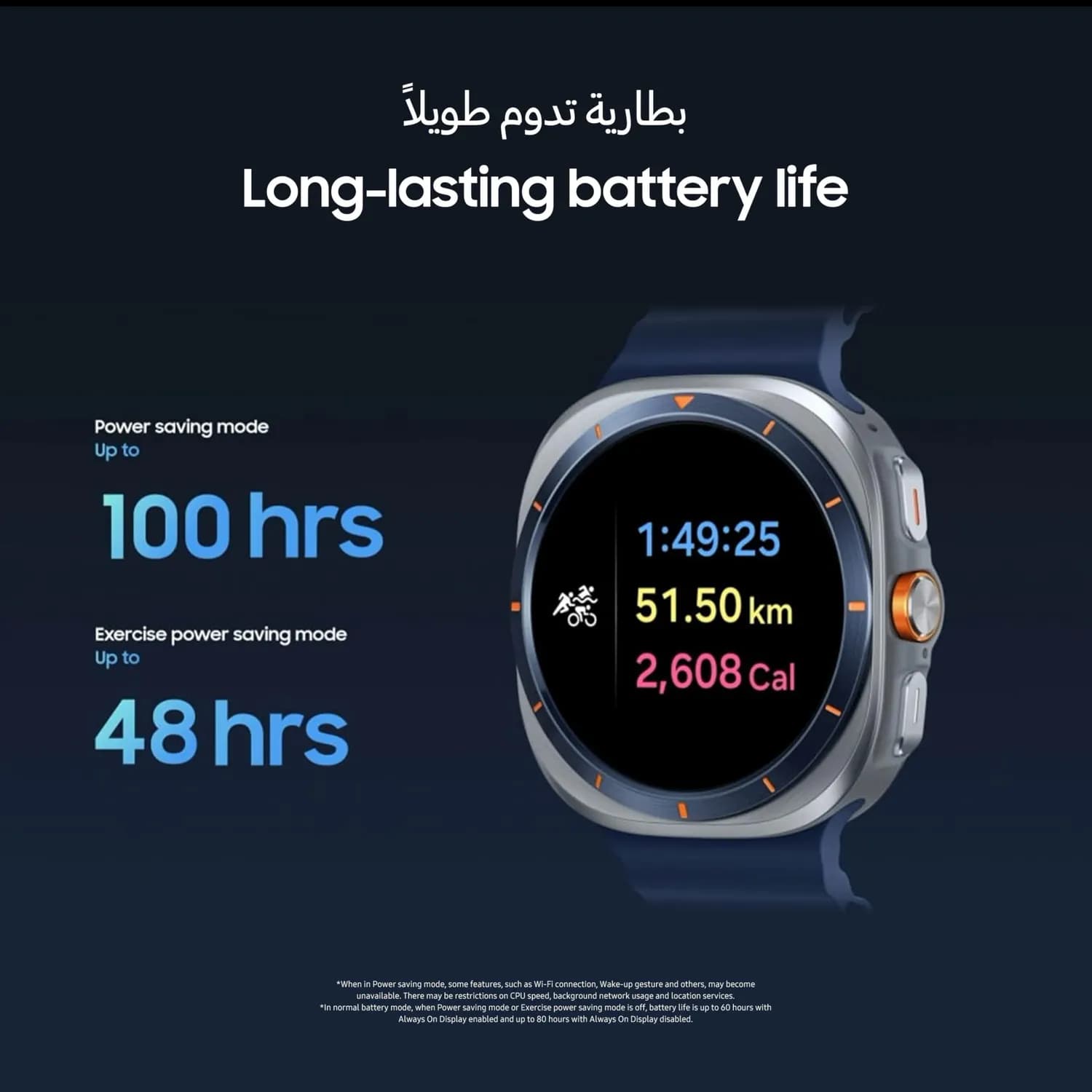 Samsung Smartwatch Galaxy Watch Ultra 2025 - LTE, Titanium Blue, 47mm 5