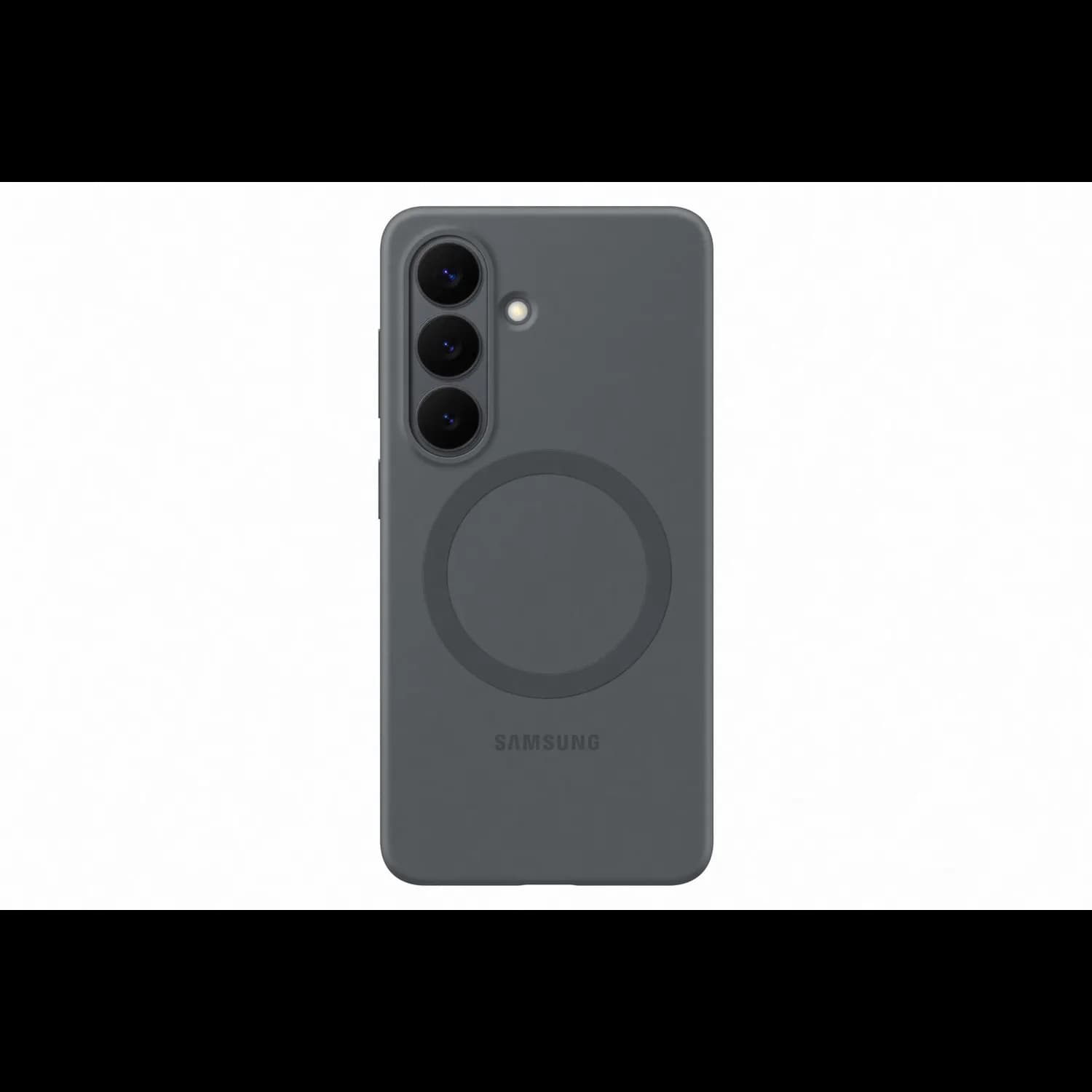 Samsung Silicone Magnet Case Galaxy S26 - Grey — Black 1 Samsung Silicone Magnet Case Galaxy S26 - Grey — Black 1
