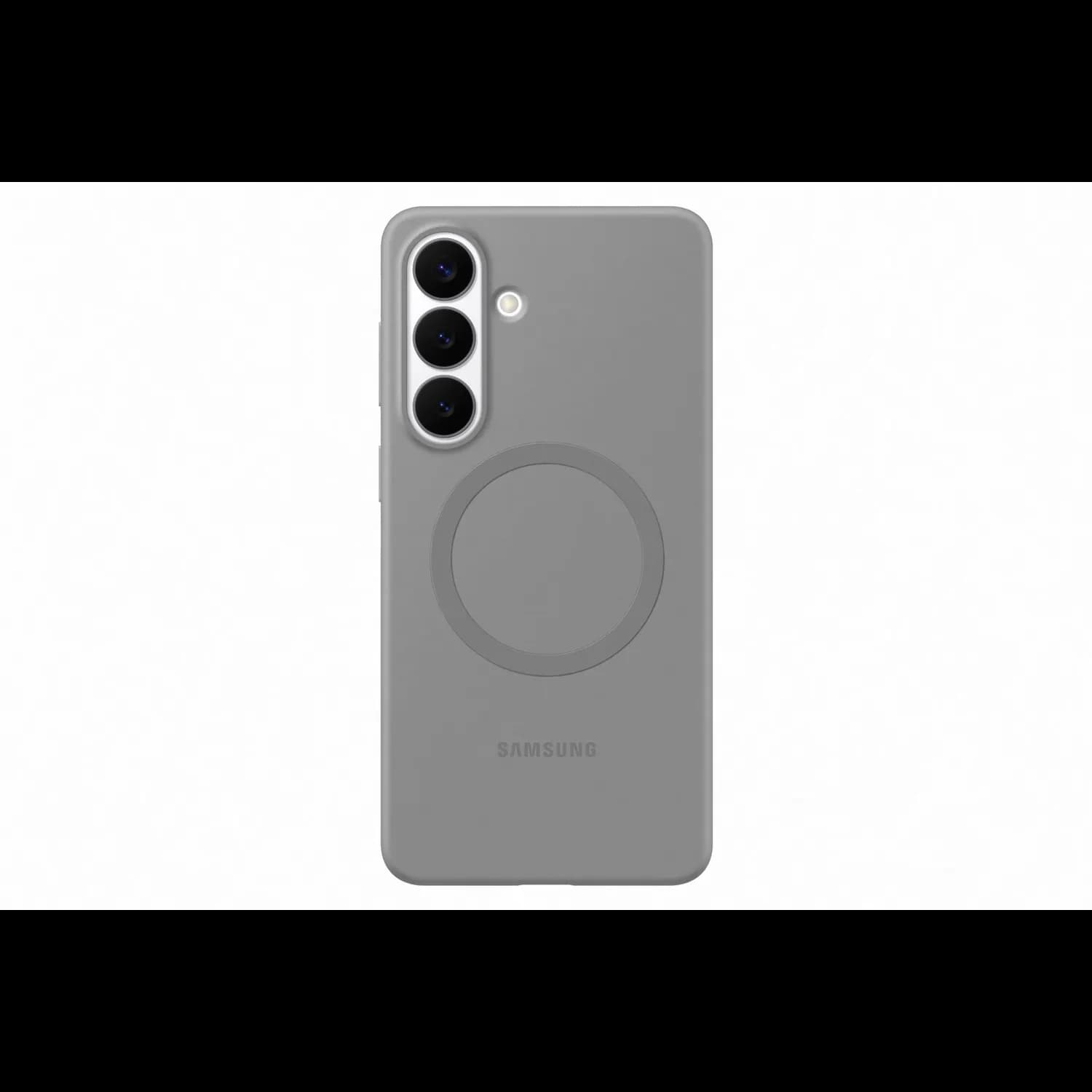 Samsung Silicone Case Galaxy S26+ - Magnetic, Gray — Clear 2
