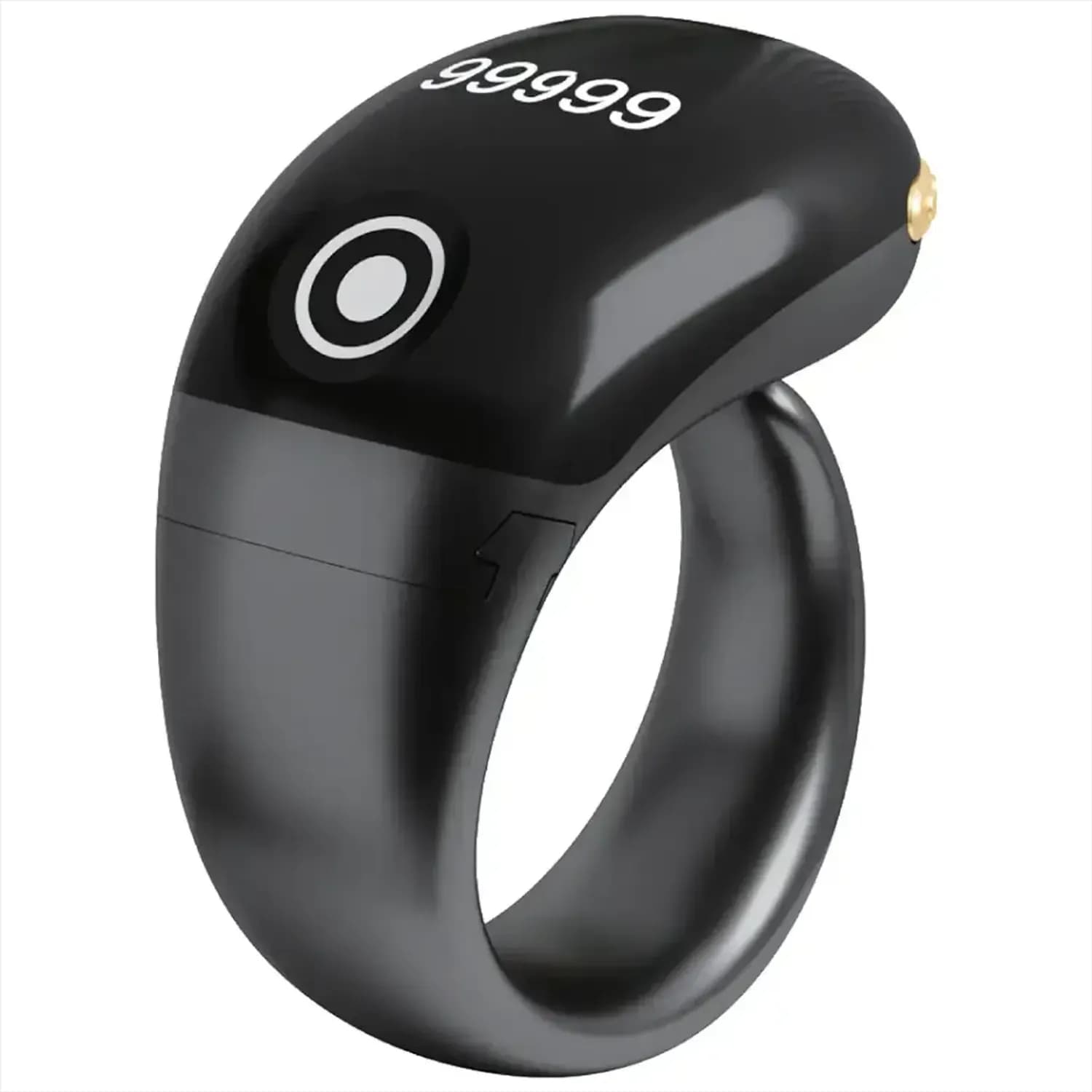 Green Lion Smart Zikr Ring - Digital Tasbeeh Counter, Black