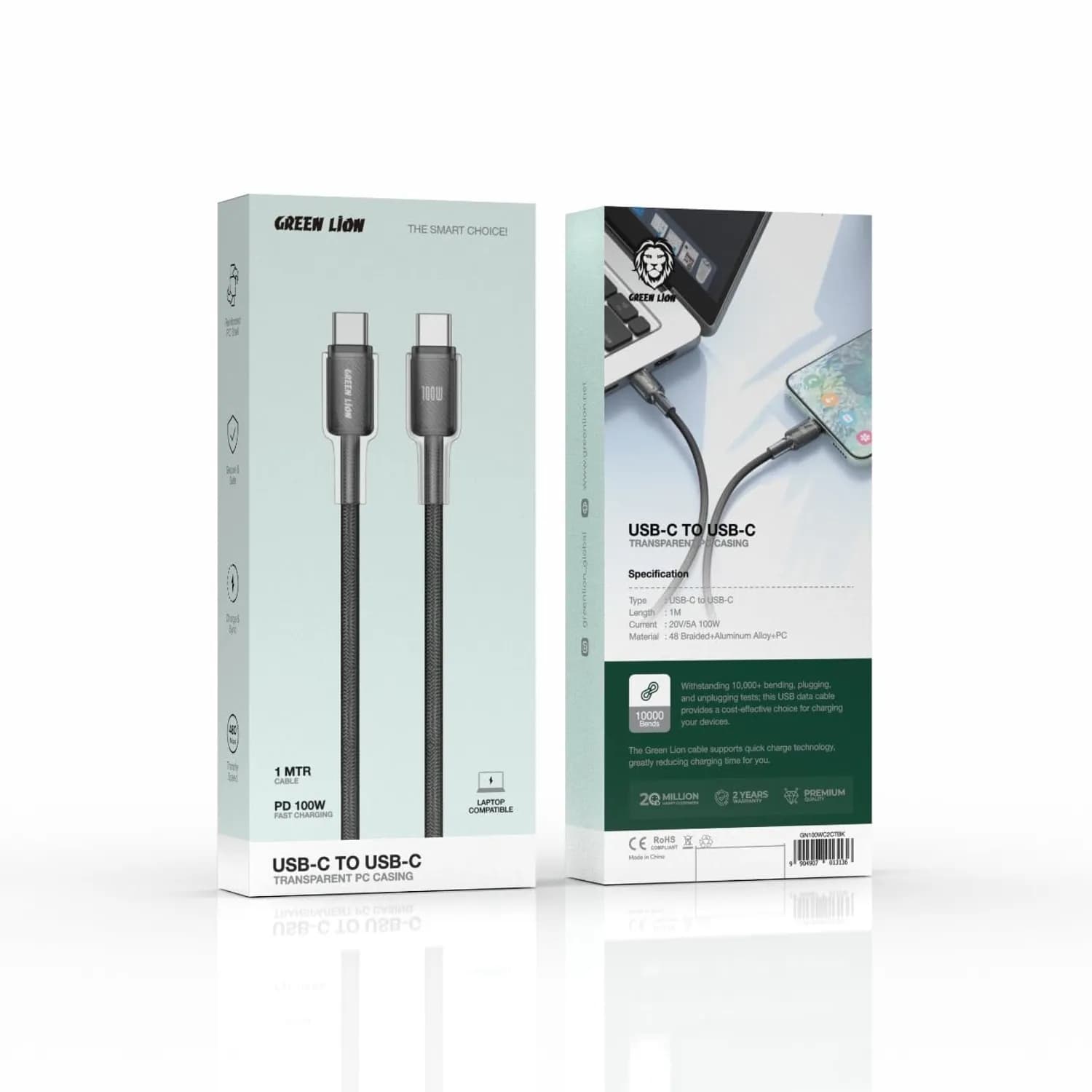 Green Lion Wireless Headphones GK-100 Kid - ANC, Blue/Yellow 2