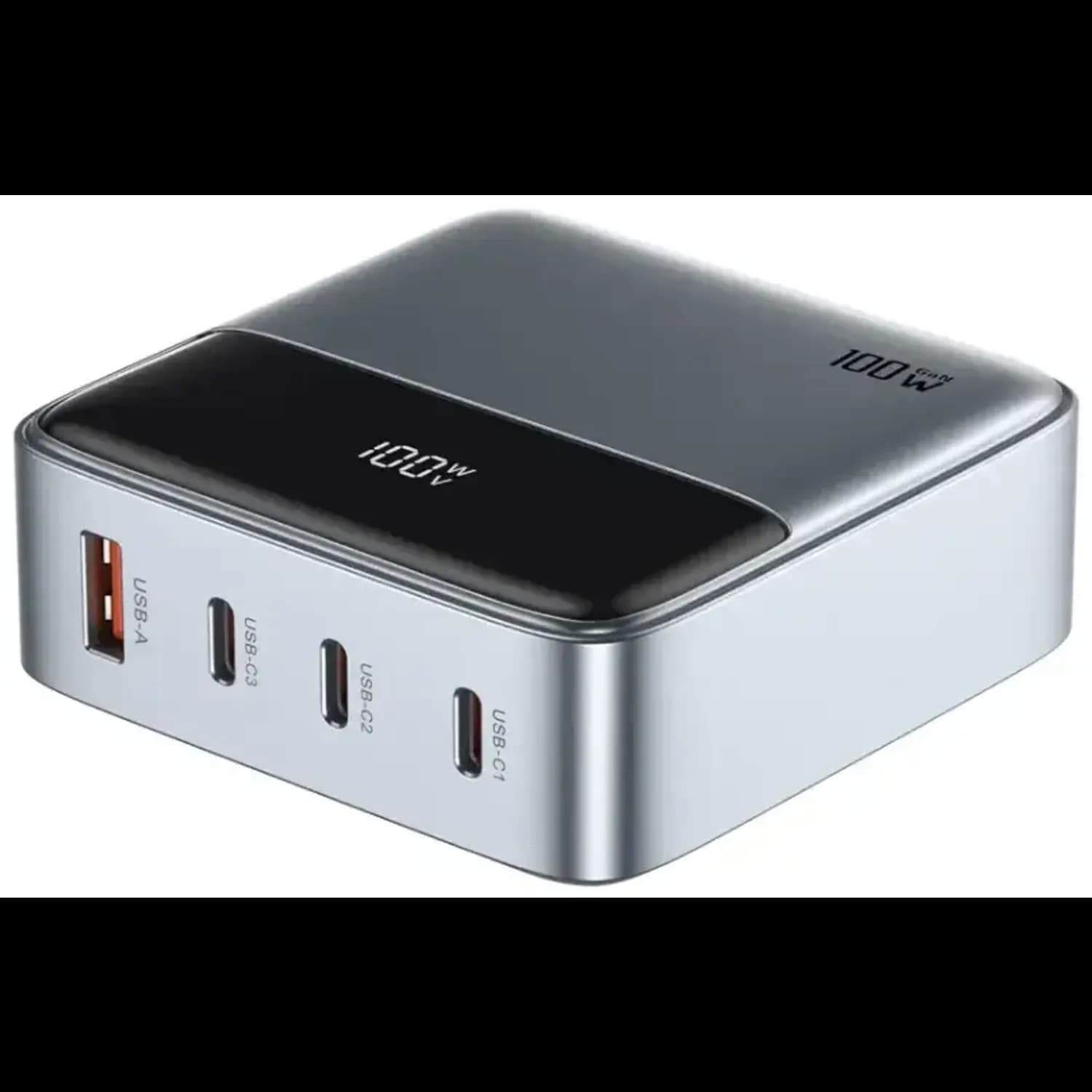GREEN LION GaNPremium Charger - 100W, Triple USB-C & USB-A, Grey GREEN LION GaNPremium Charger - 100W, Triple USB-C & USB-A, Grey