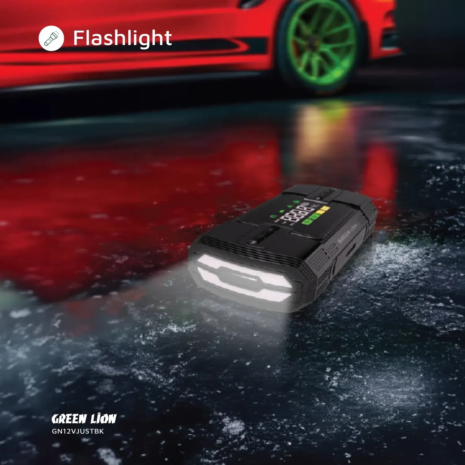Green Lion Jump Starter - 12000mAh, Black 3
