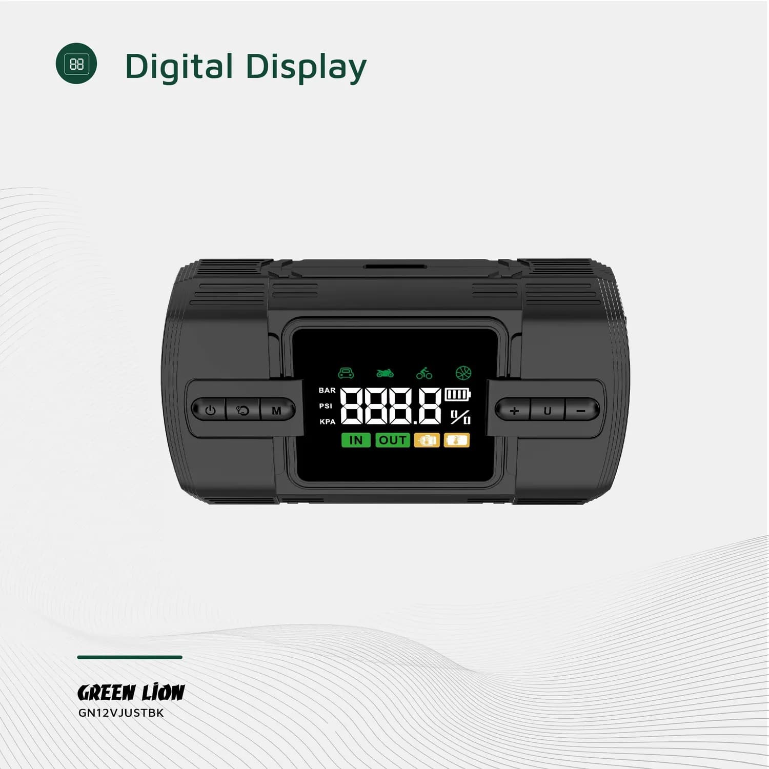 Green Lion Jump Starter - 12000mAh, Black 5