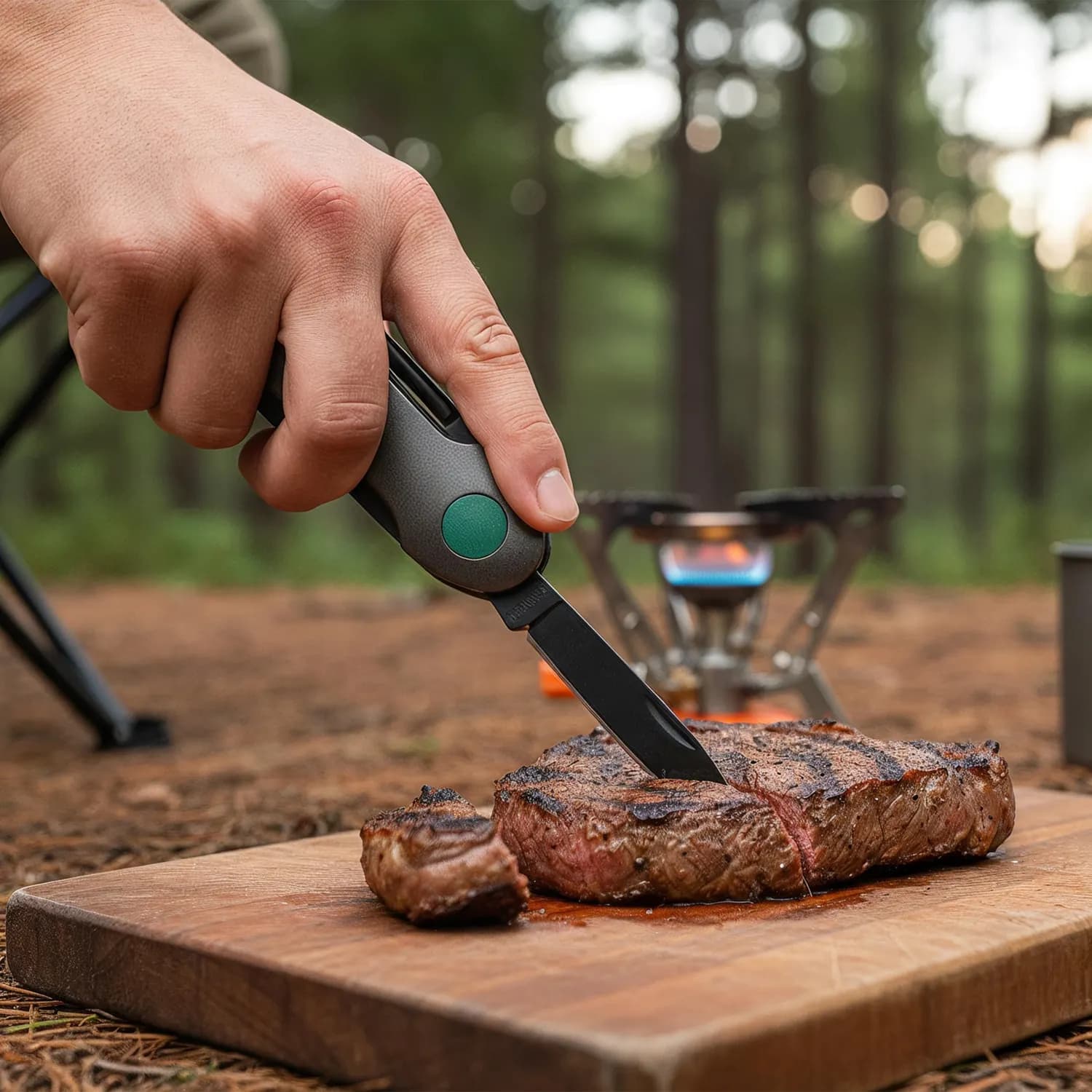 Green Lion Multi-Tool - 14-in-1 Camping, Safe-Lock, Black 5