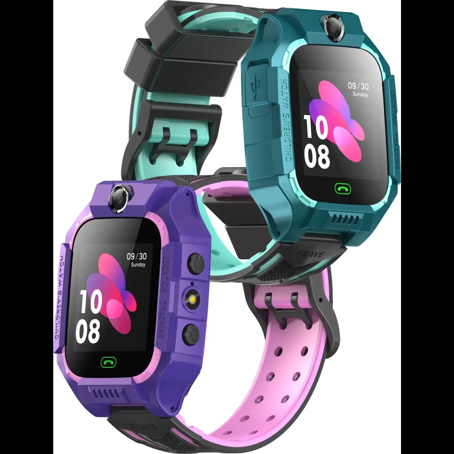 Green Lion Kids Smart Watch Series 5 - 2G, Purple — Blue 3