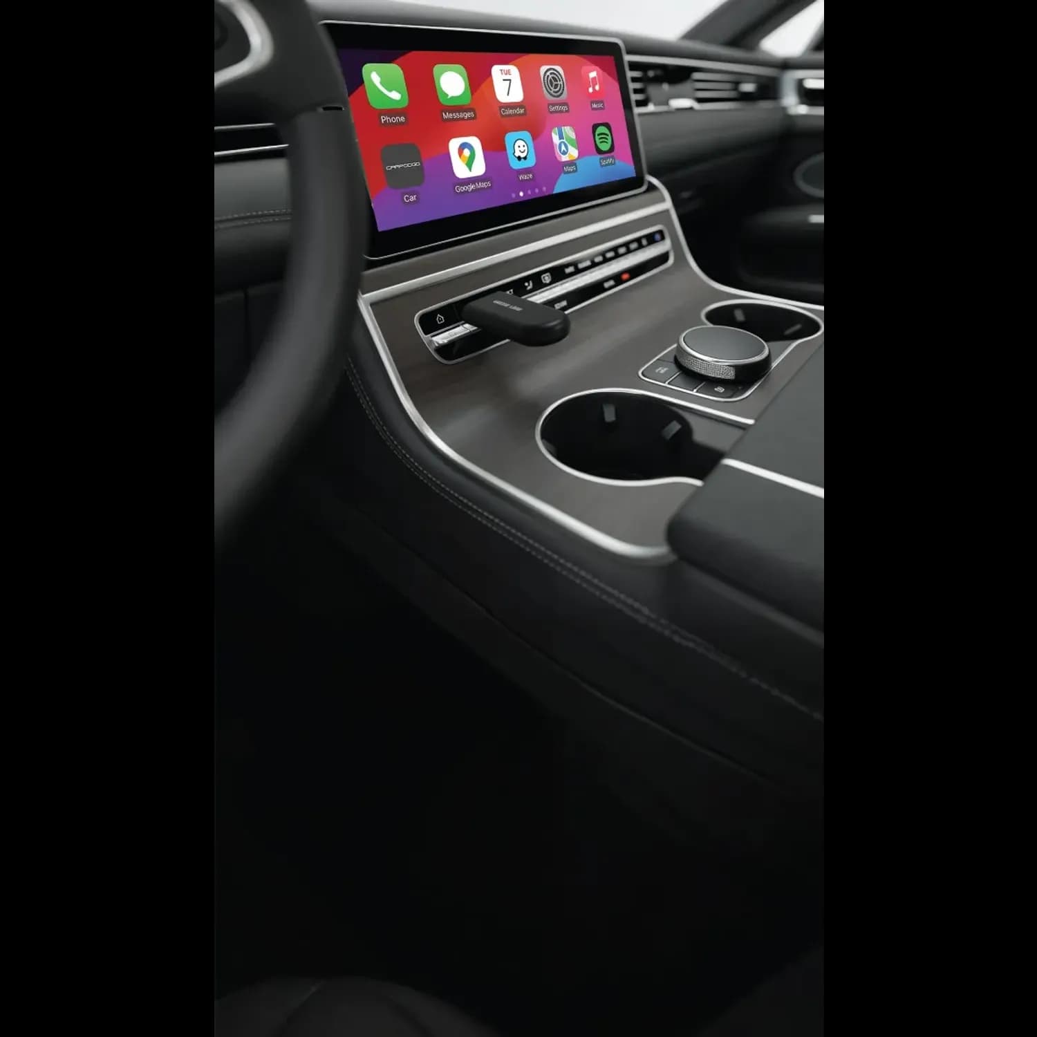 Green Lion Wireless Adapter - CarPlay & Android Auto, Black 2