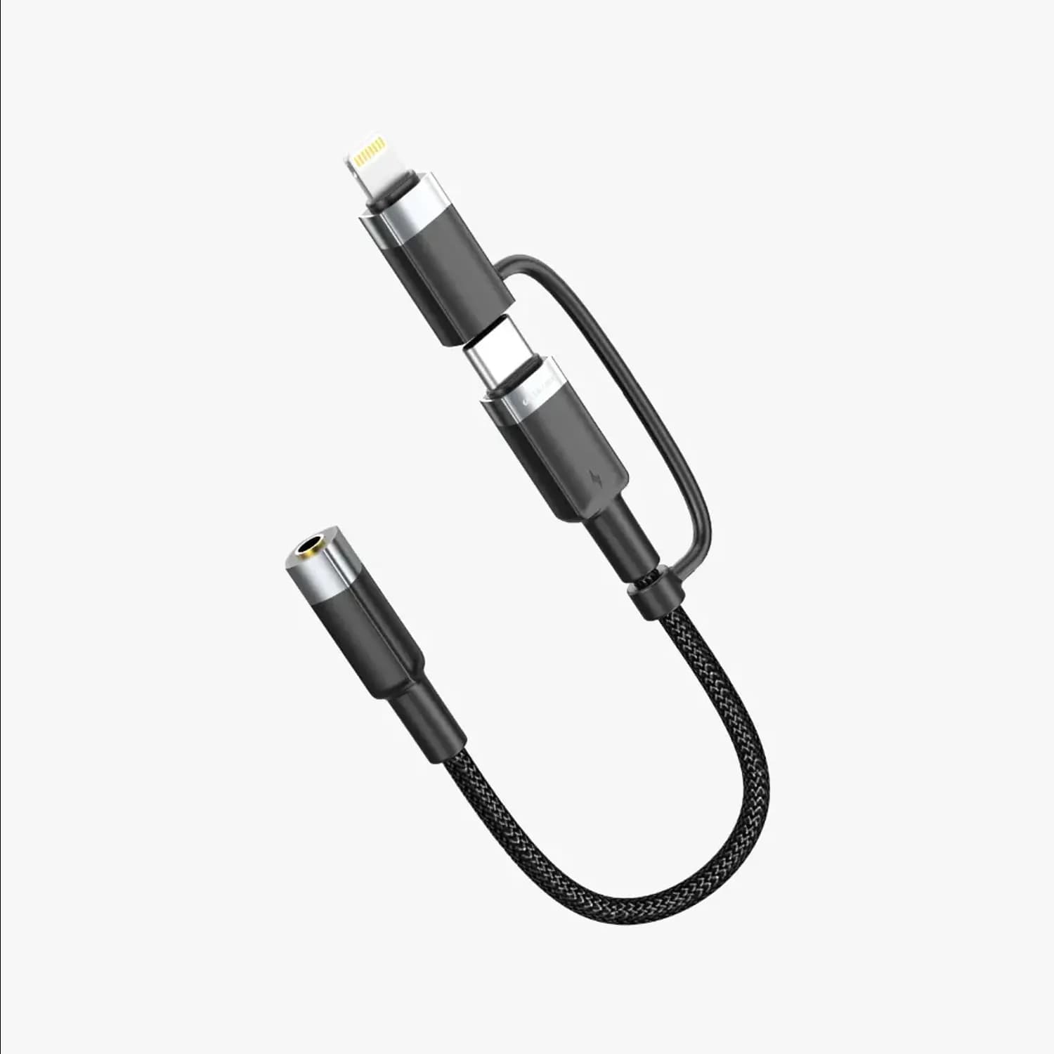 Green Lion Audio Cable - 2-in-1 USB-C & Lightning to 3.5mm, 12cm 1 Green Lion Audio Cable - 2-in-1 USB-C & Lightning to 3.5mm, 12cm 1