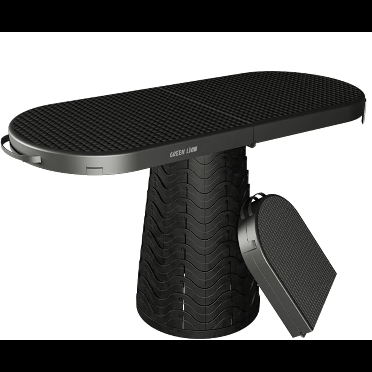 Green Lion Foldable Table & Stool - Twist & Lock, Black 4