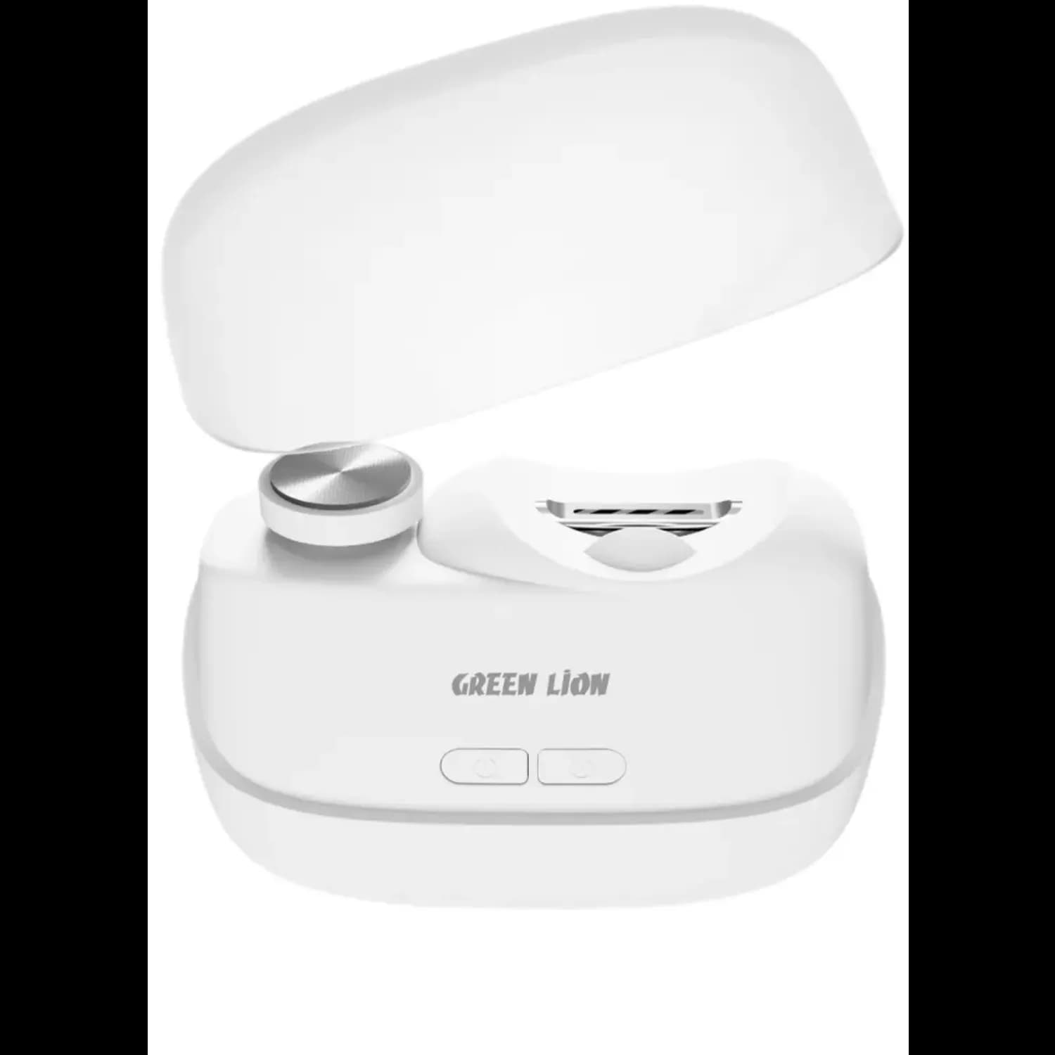 Green Lion Electric Nail Clipper & Polisher - LED Light, USB Rechargeable, White 3