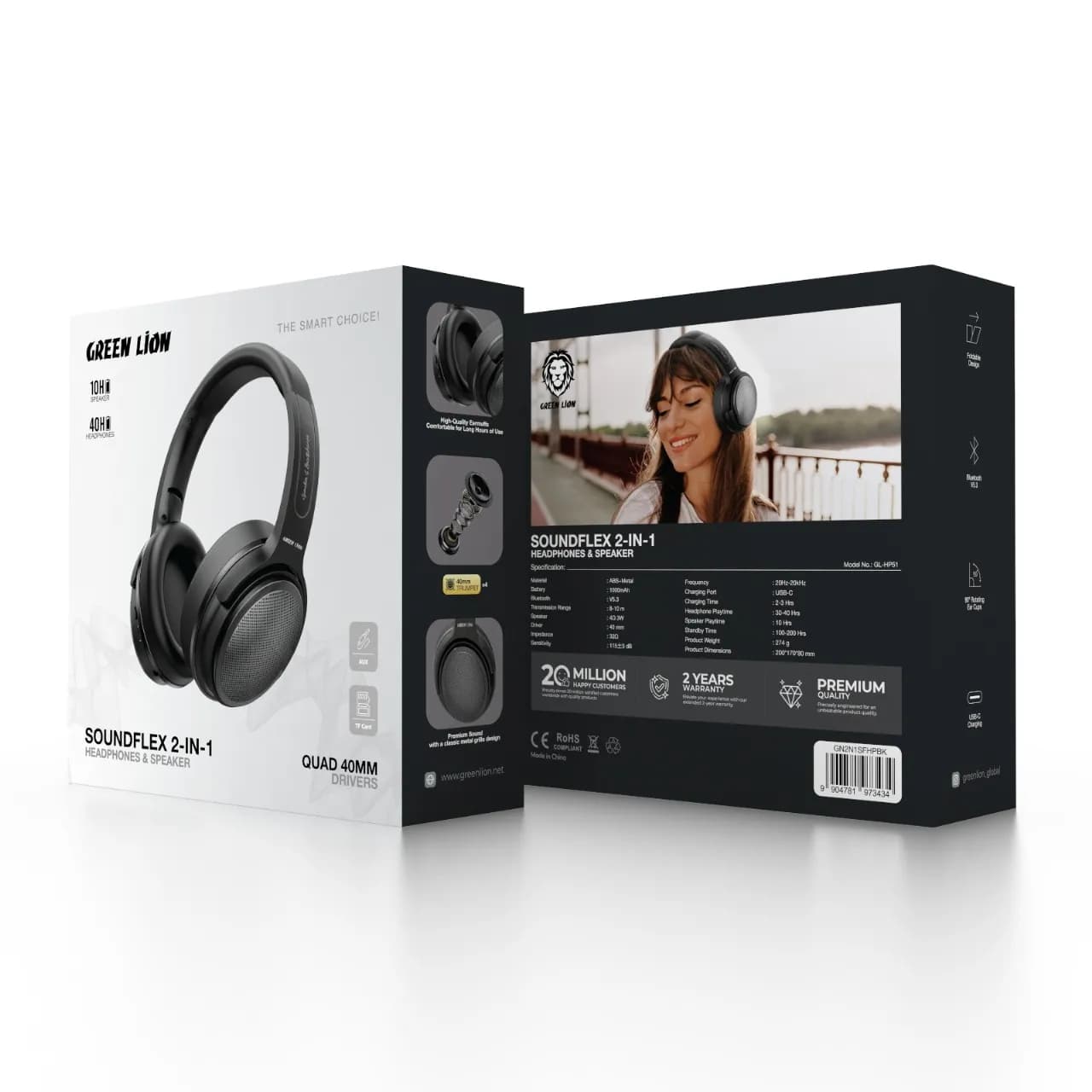 Green Lion SOUNDFLEX 2-in-1 Headphones and Speaker 4