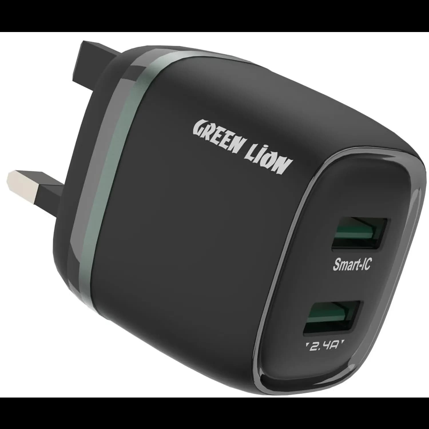 Green Lion Braided Cable - 2-in-2 Type-C & USB-A to Lightning, Gray 2