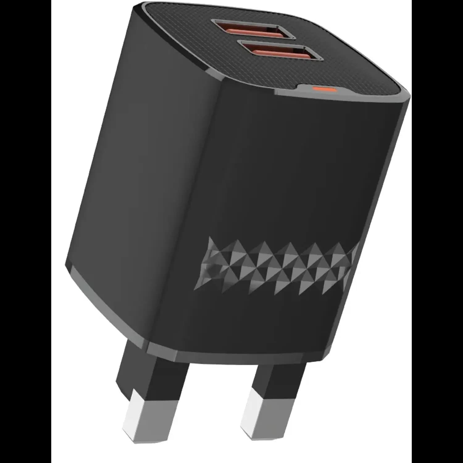 GREEN LION Dual Port Wall Charger - 2 USB-A Ports, Black 1 GREEN LION Dual Port Wall Charger - 2 USB-A Ports, Black 1