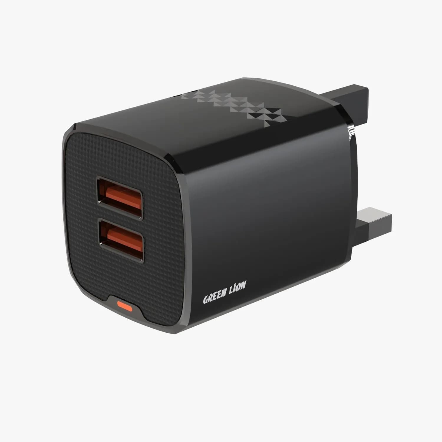 Green Lion Dual USB-A Charger - 10W, Black 4