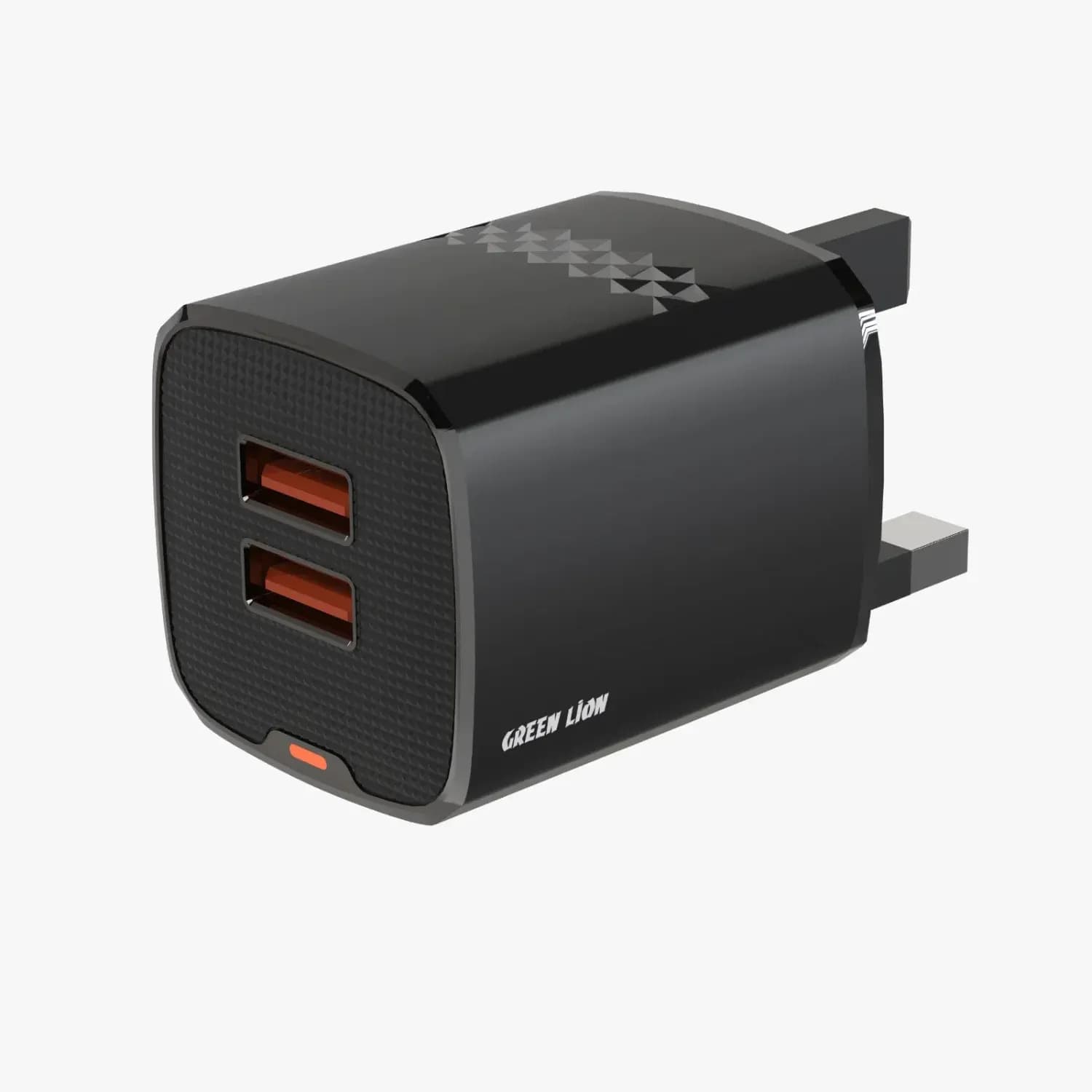 Green Lion Dual Port Wall Charger - USB-A to Micro, Black 5