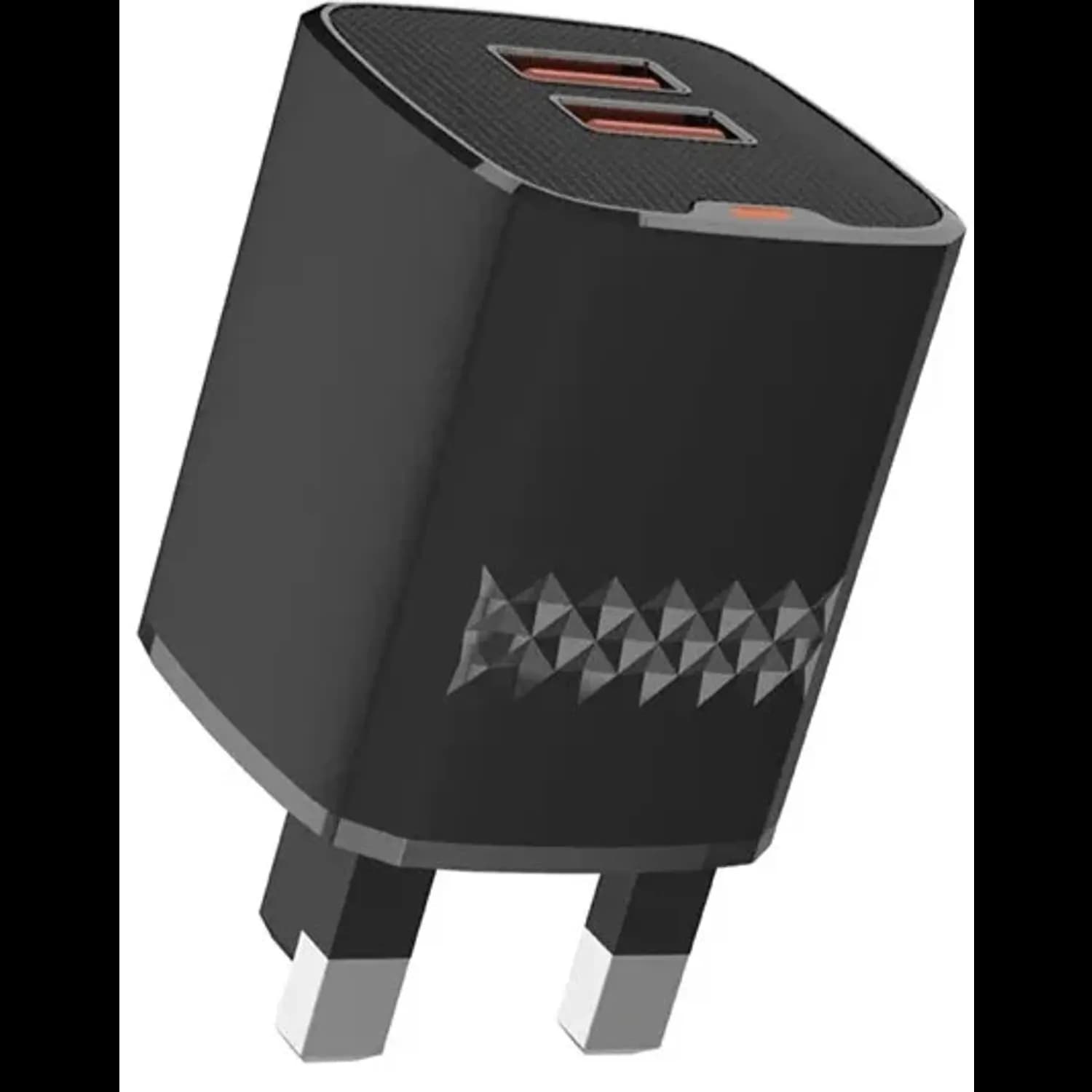 Green Lion Dual Port Wall Charger - USB-A to Micro, Black 1 Green Lion Dual Port Wall Charger - USB-A to Micro, Black 1