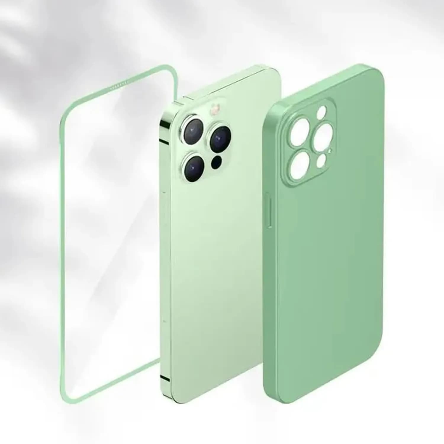 Green Lion Case iPhone 13 Pro - 360° Protection, Light Green 2