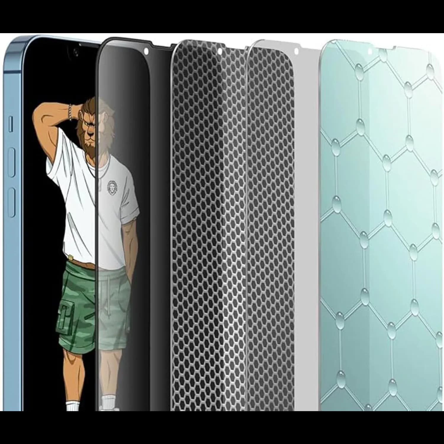 Green Lion Screen Protector iPhone 15 Pro Max - 9H Hardness, Clear 4