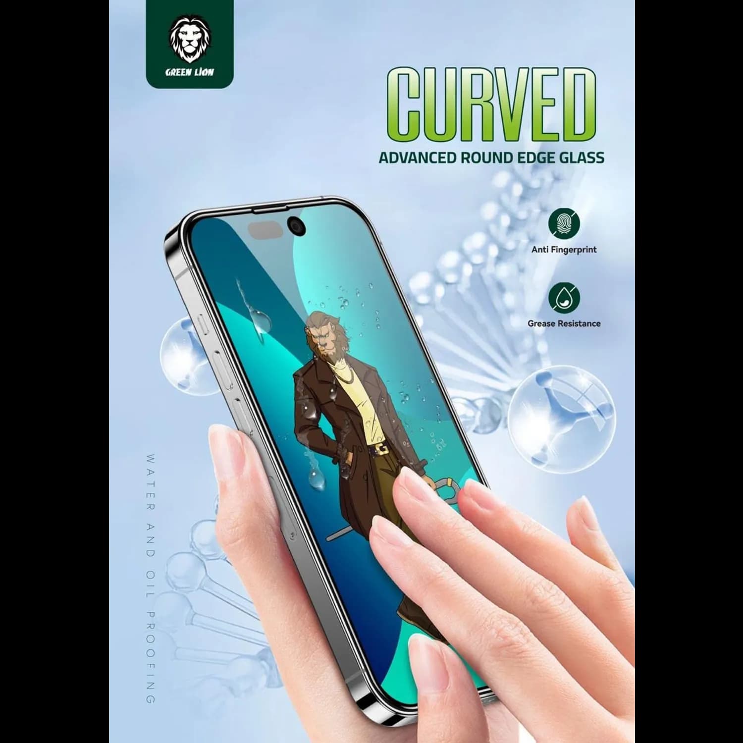 Green Lion Screen Protector iPhone 14 Pro - 9H Hardness, Clear 4