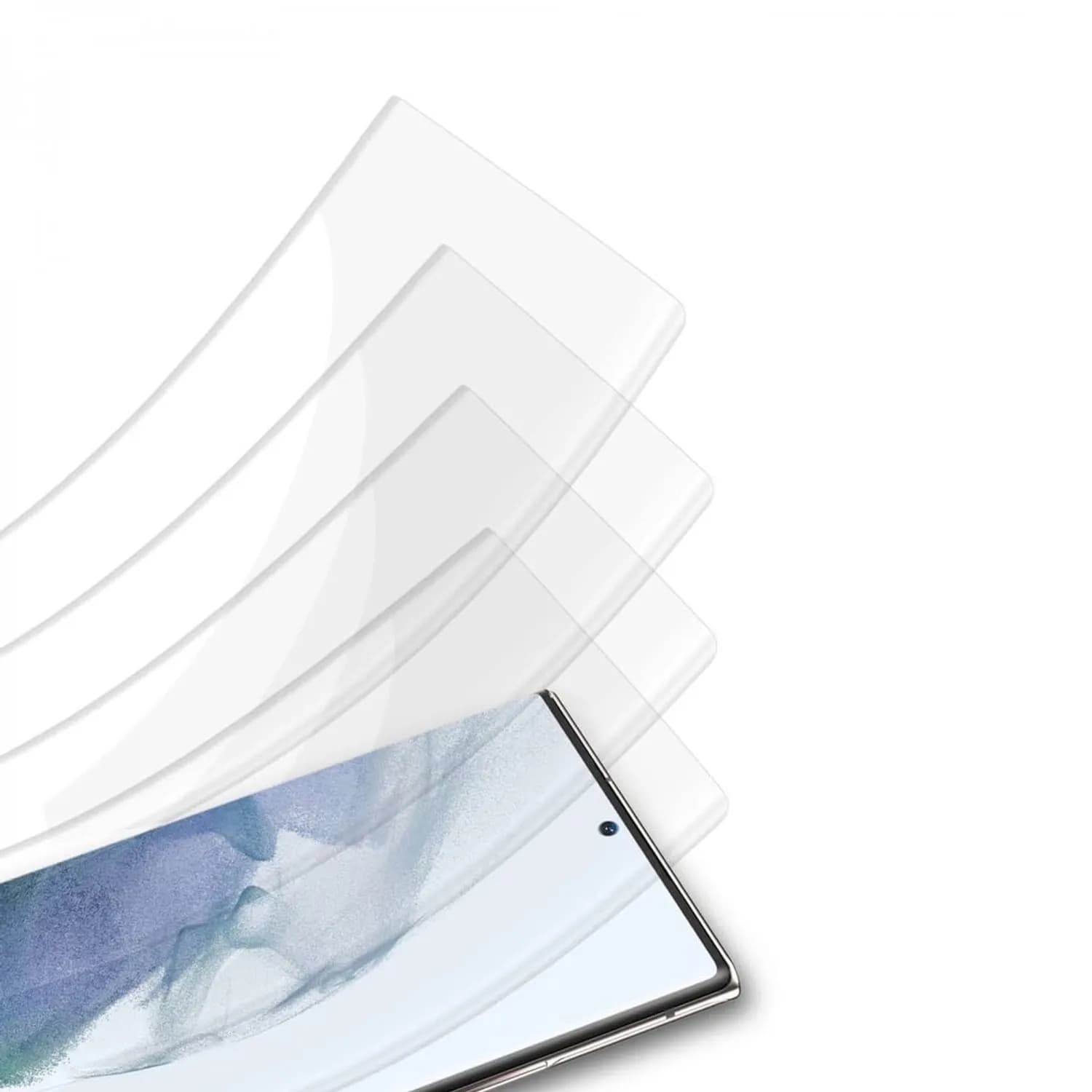 Green Lion Glass Screen Protector Samsung S22 - 3D Curved, Clear 4