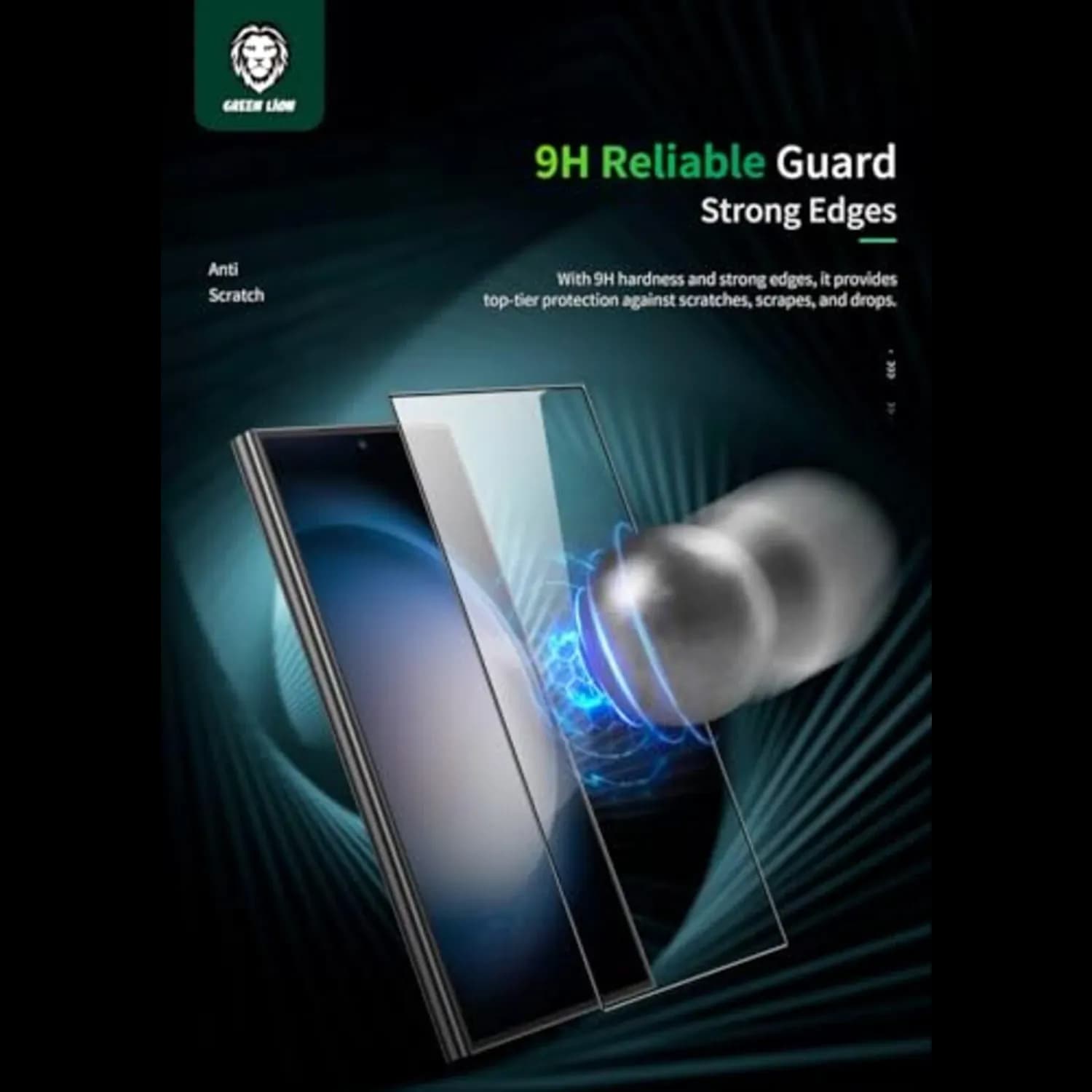 Green Lion Screen Protector S23 Ultra 3D Edge - Anti Fingerprint, Tempered Glass 3