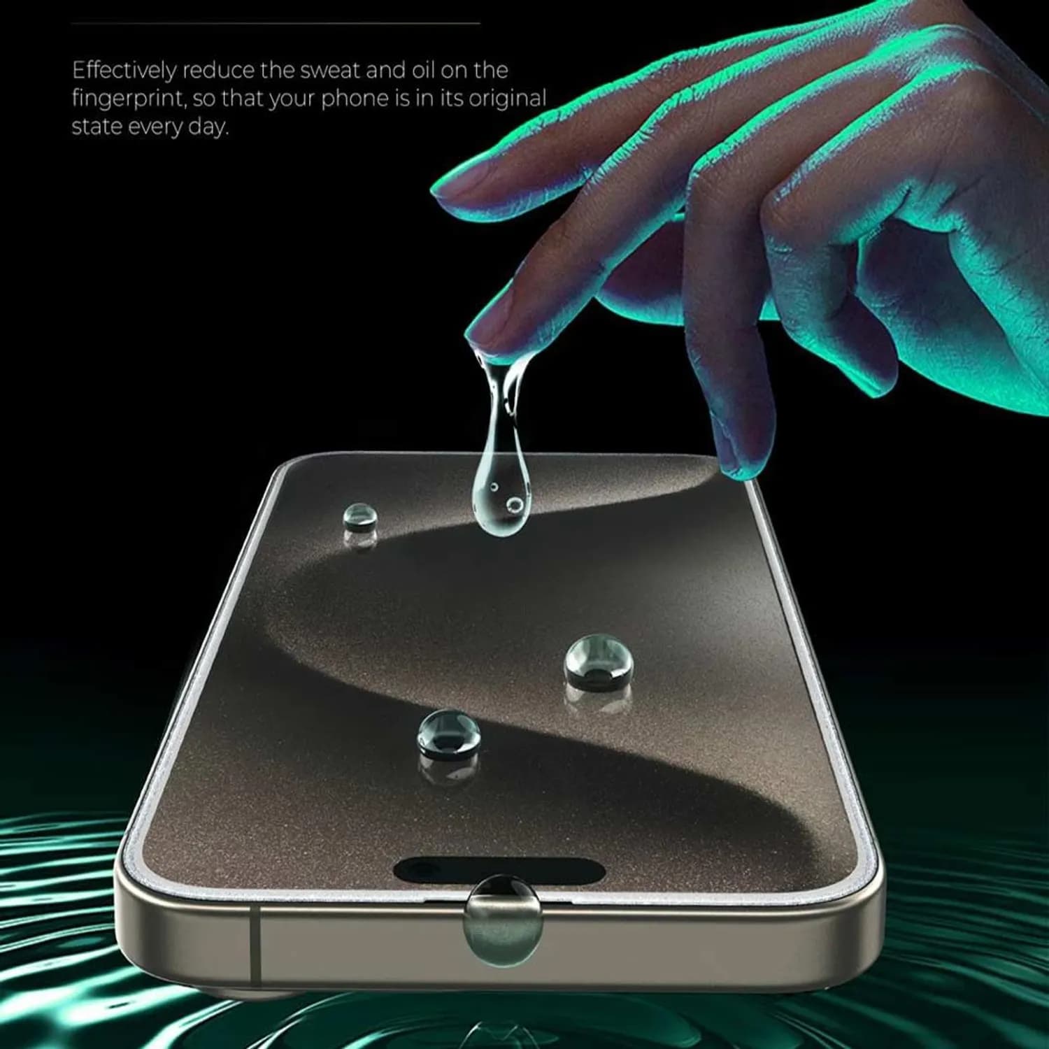 Green Lion Screen Protector - 3D Glitter Curved, Silver — Clear 3