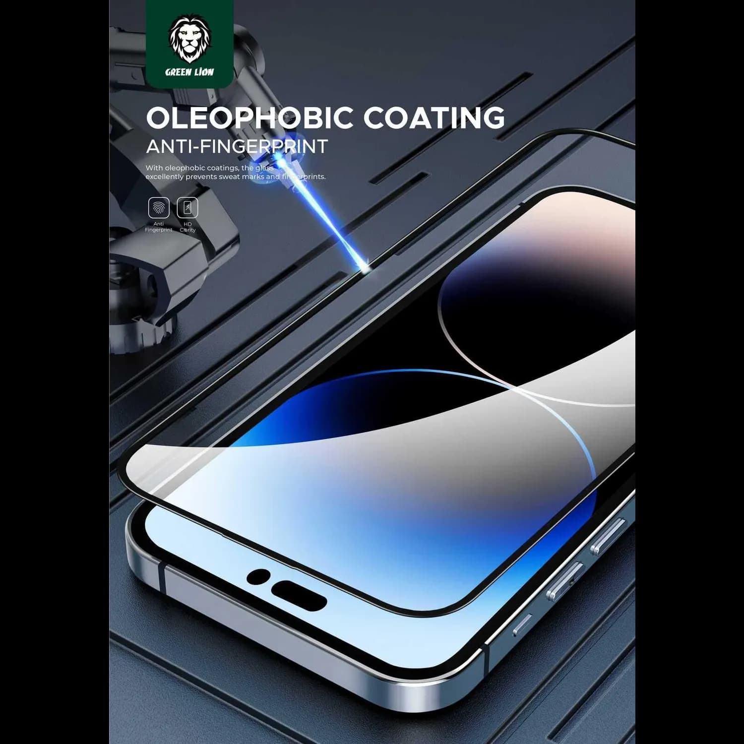 Green Lion Screen Protector iPhone 15 Pro 6.1 - 3D HD-PET, 9H Glass 4