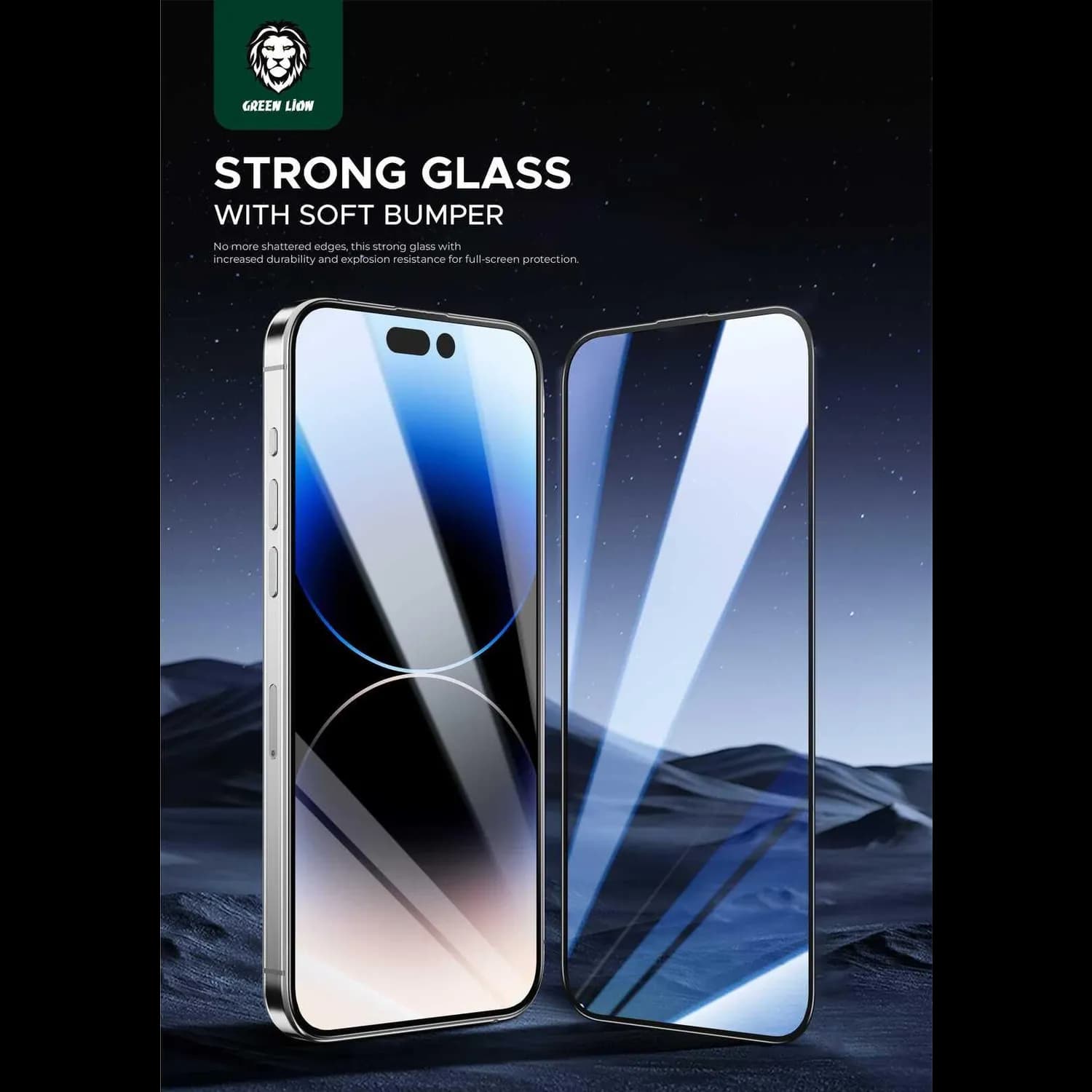 Green Lion Screen Protector iPhone 15 Pro 6.1 - 3D HD-PET, 9H Glass 5