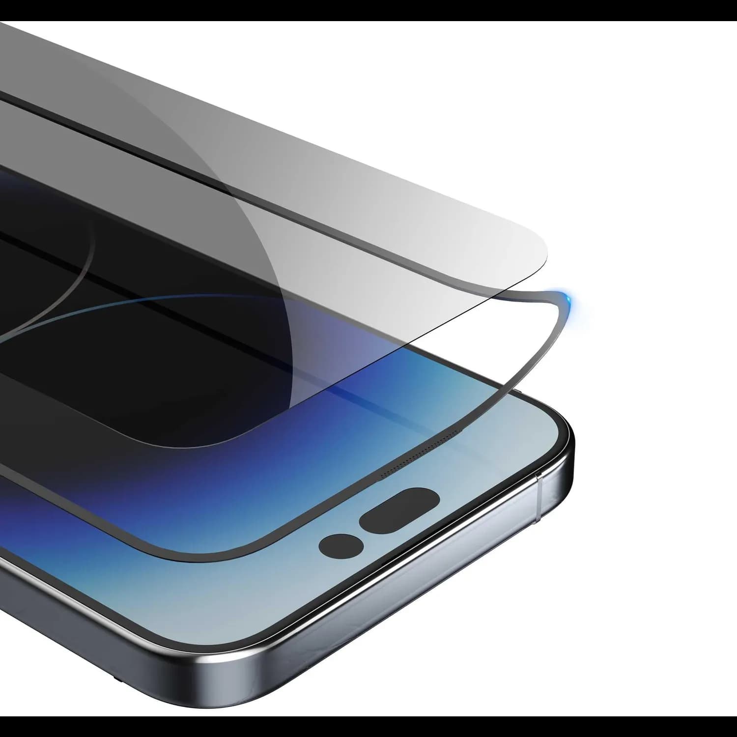 Green Lion Screen Protector iPhone 15 Pro - 3D PET Pro, Anti-Fingerprint, Black 2