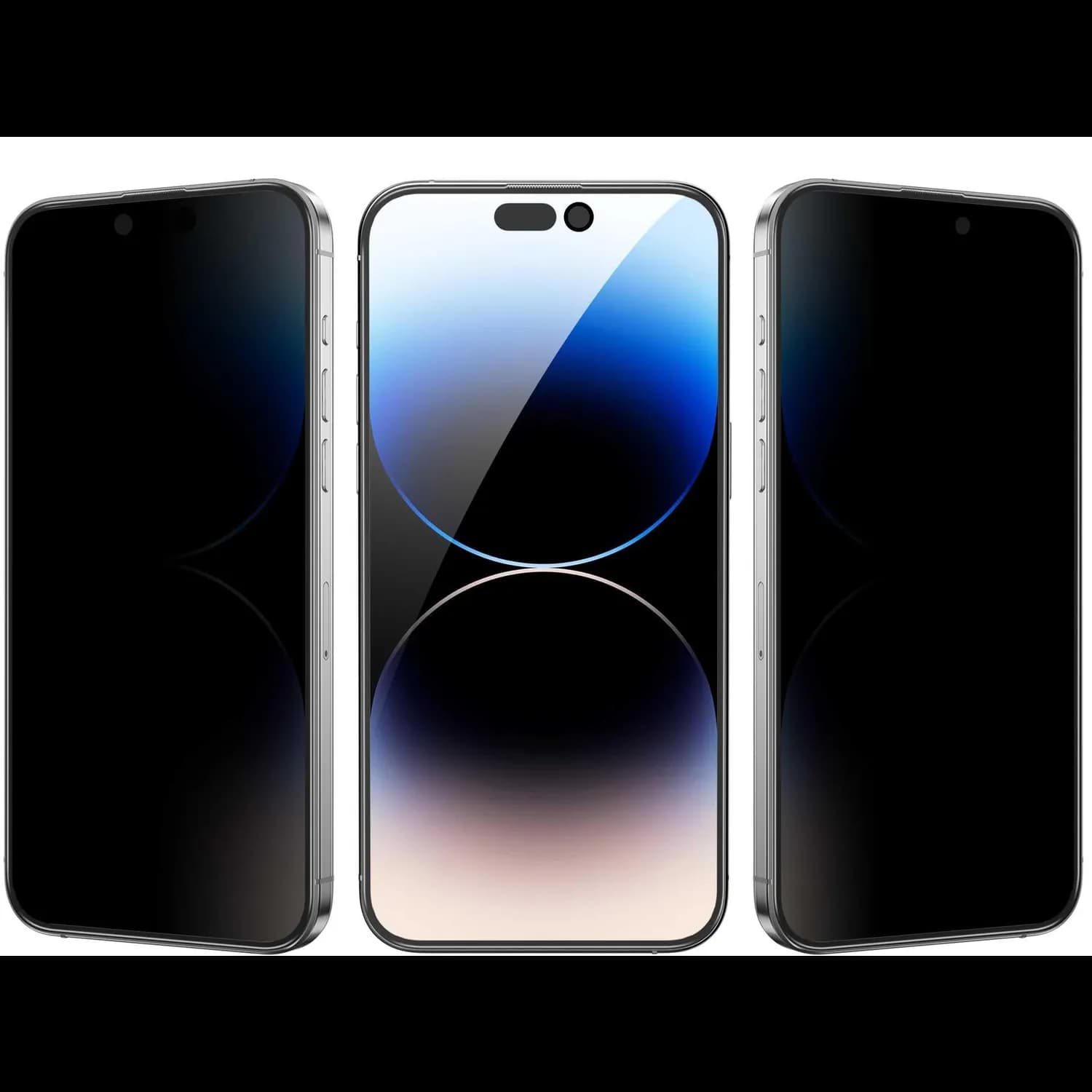 Green Lion Screen Protector iPhone 15 Pro Max - 3D PET, Anti-Fingerprint, Black 2