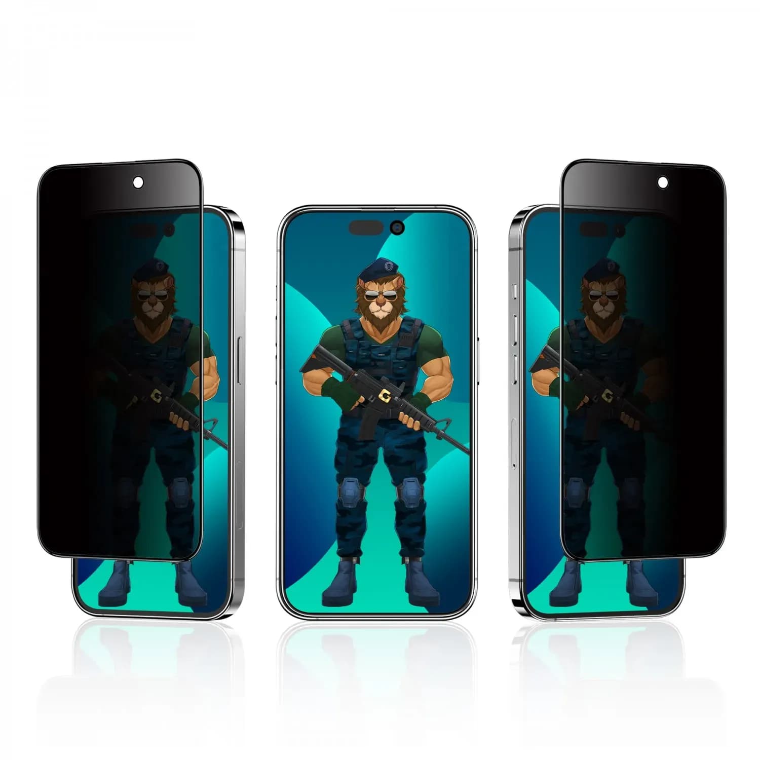 Green Lion Screen Protector - 3D Pv-Pet Pro Curved Glass for iPhone 14 6.1" 2