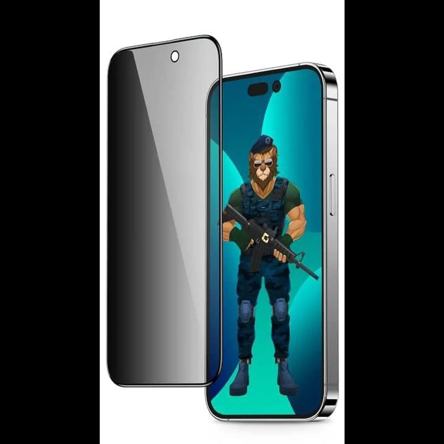 Green Lion Screen Protector iPhone 14 Pro 6.1 - 3D Curved Privacy Glass 1