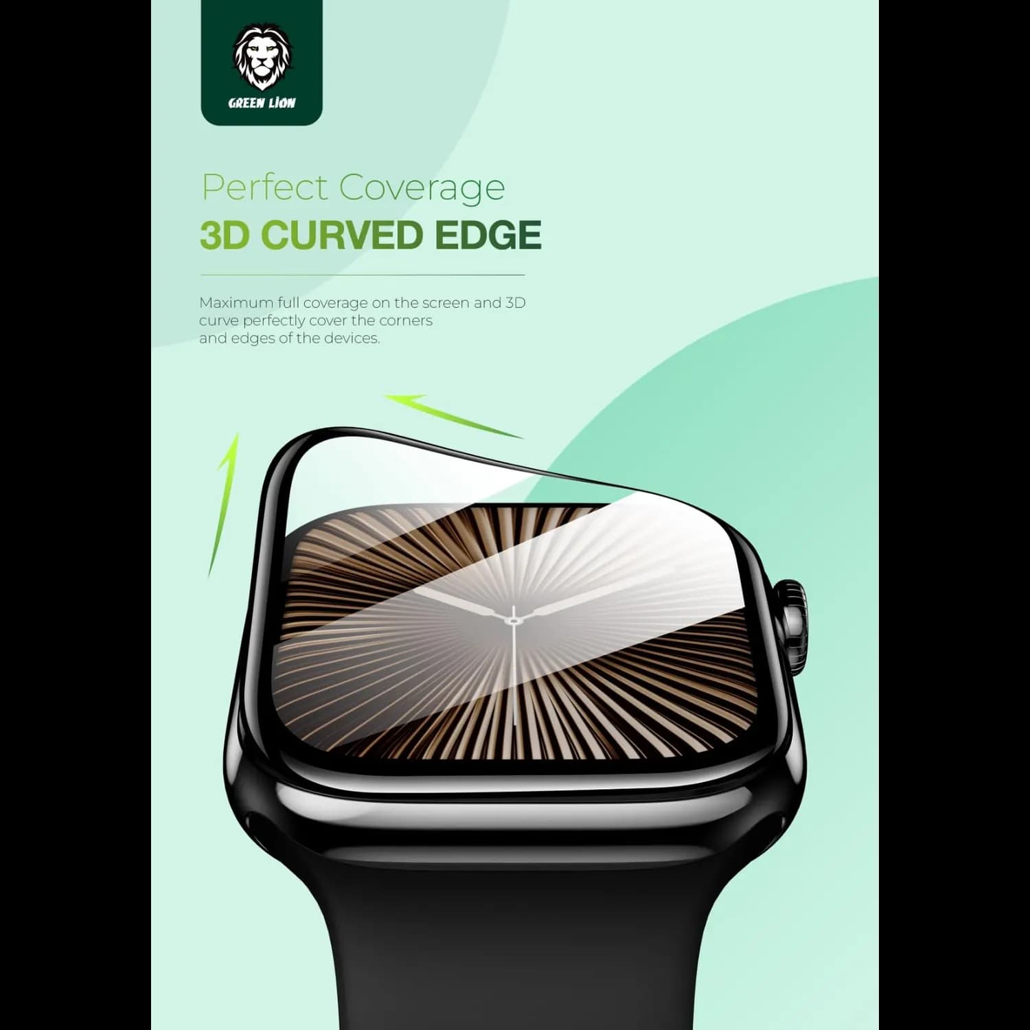 Green Lion Screen Protector 46mm - 3D, 9H Tempered Glass, Clear 5