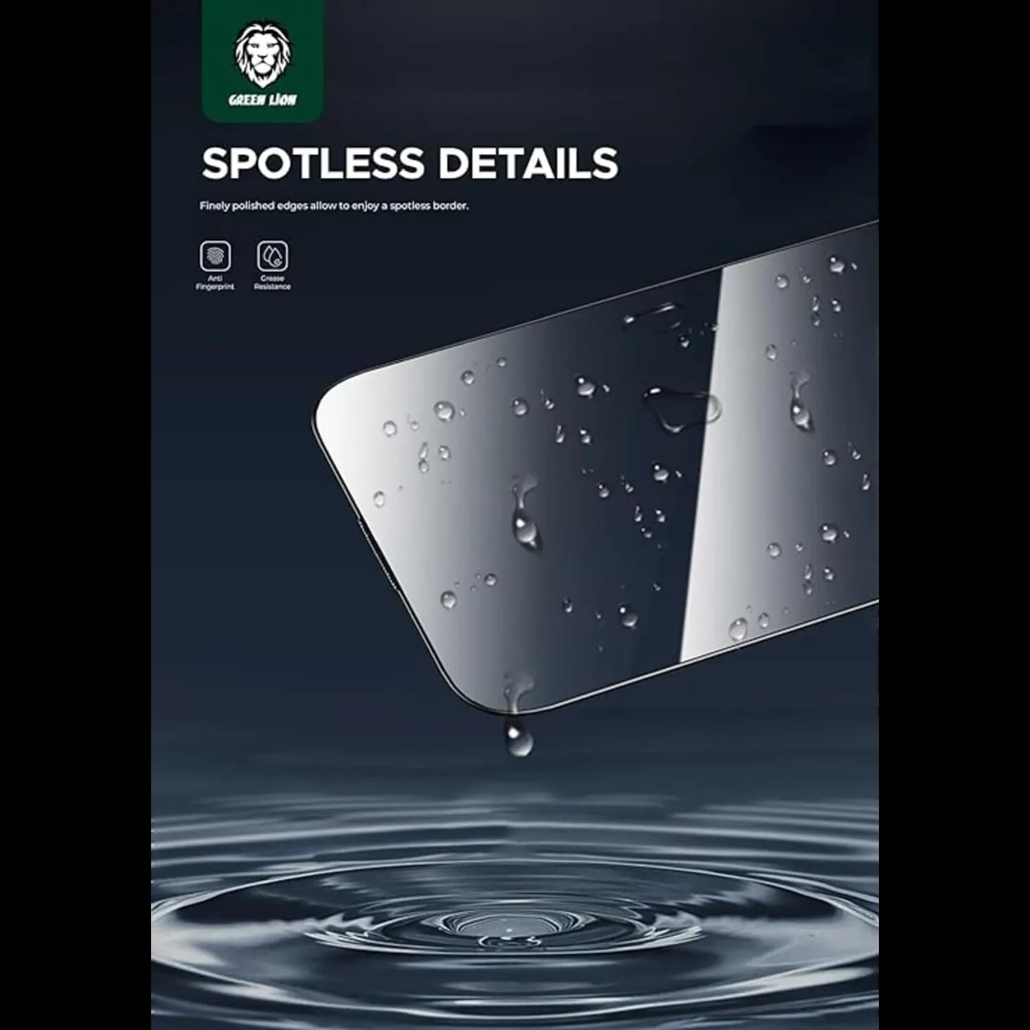 Green Lion Screen Protector - 3D Silicone Plus, 9H Tempered Glass, Clear 5