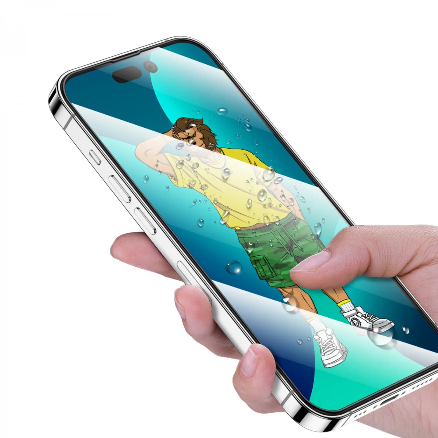 Green Lion 3D Silicone Screen Protector for iPhone 13 Pro Max/14 Plus - Clear 4