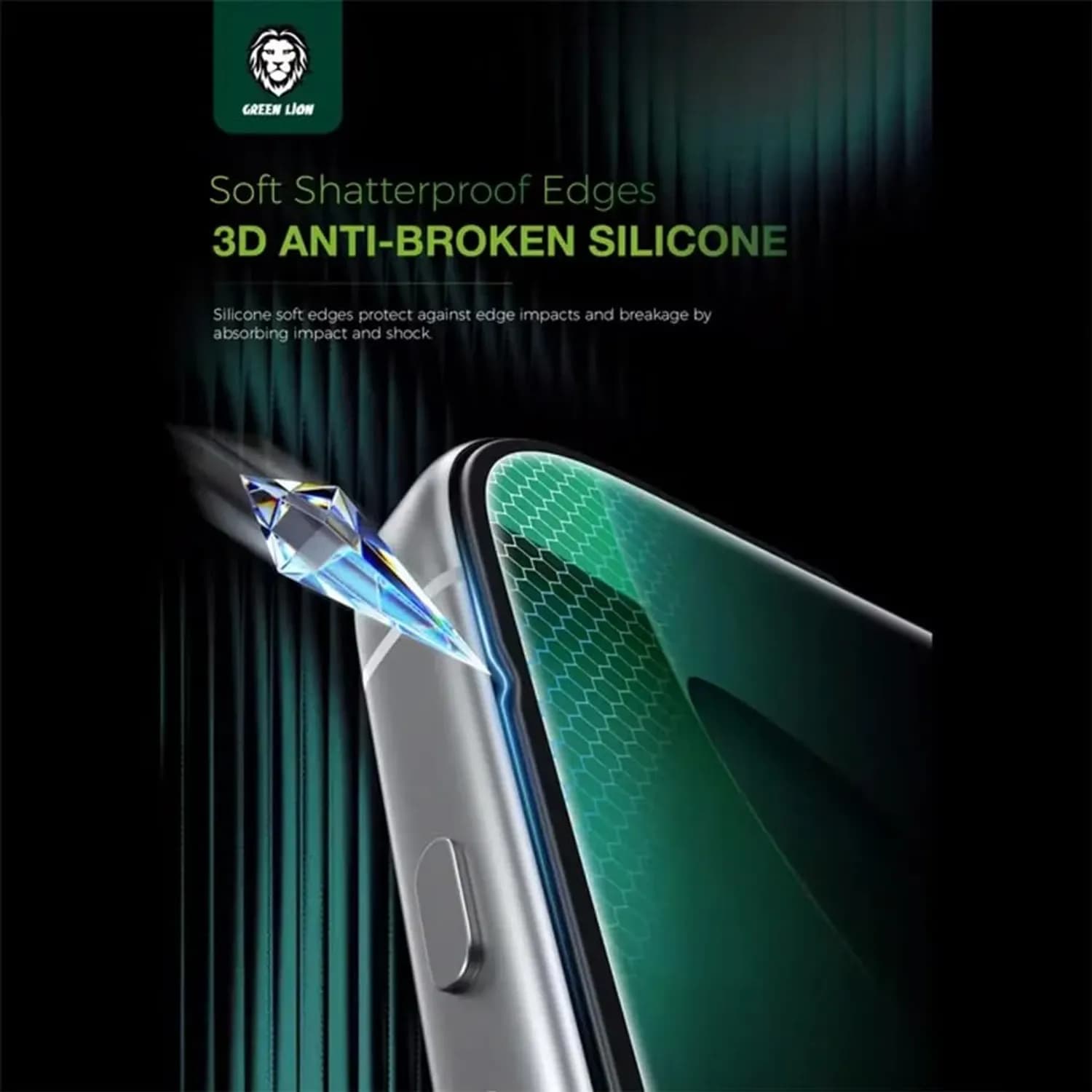 Green Lion Screen Protector iPhone 17 Air - 3D Silicone Plus, Privacy, 9H Glass 4