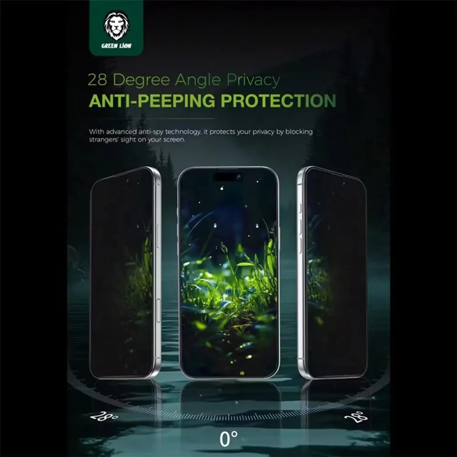 Green Lion Screen Protector iPhone 17 Air - 3D Silicone Plus, Privacy, 9H Glass 5