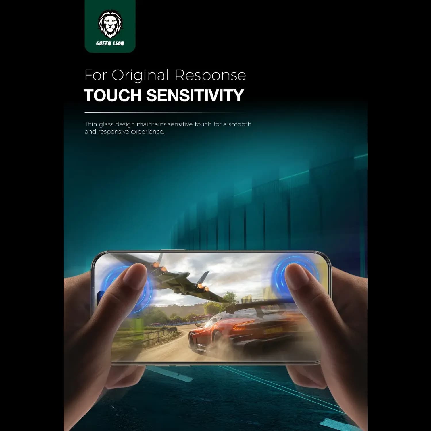 Green Lion Screen Protector iPhone 17 Pro - 3D Silicone Plus, 9H Tempered Glass, Clear 3