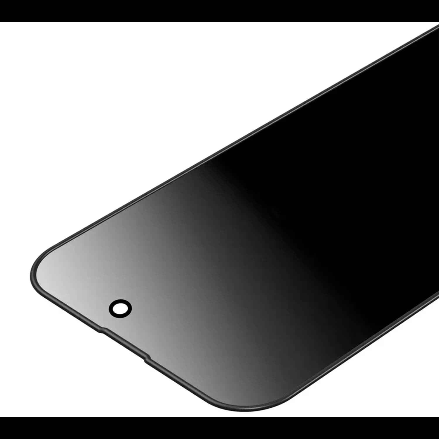 Green Lion Screen Protector iPhone 15 Pro Max - Privacy Edge, 3D Silicone, Black 1