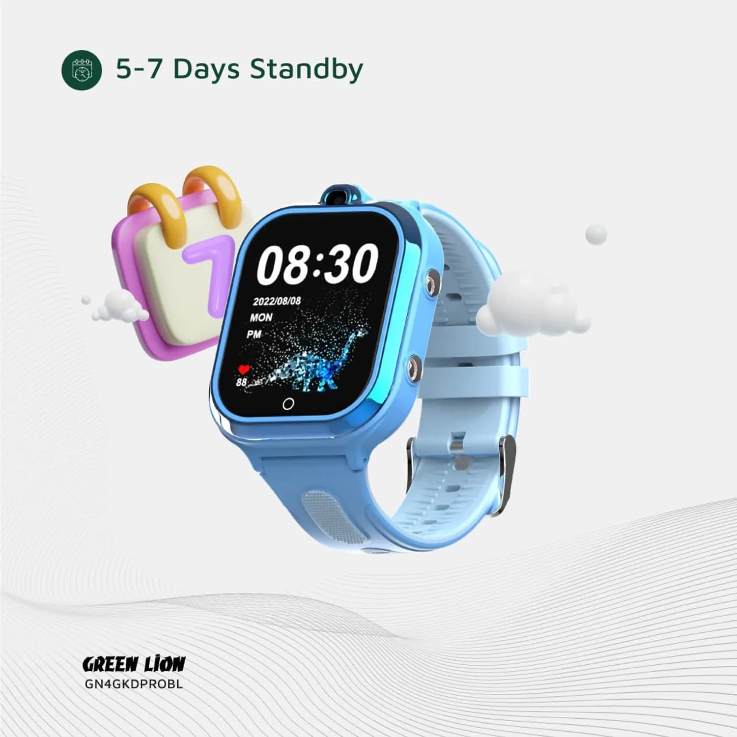Green Lion Kids Watch Pro - 4G, 1.85" Smartwatch 3
