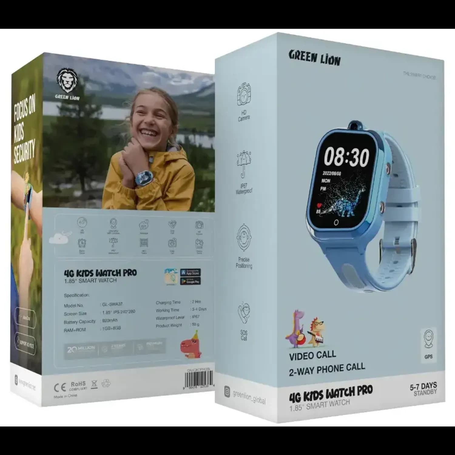 Green Lion Kids Watch Pro - 4G, 1.85" Display 2
