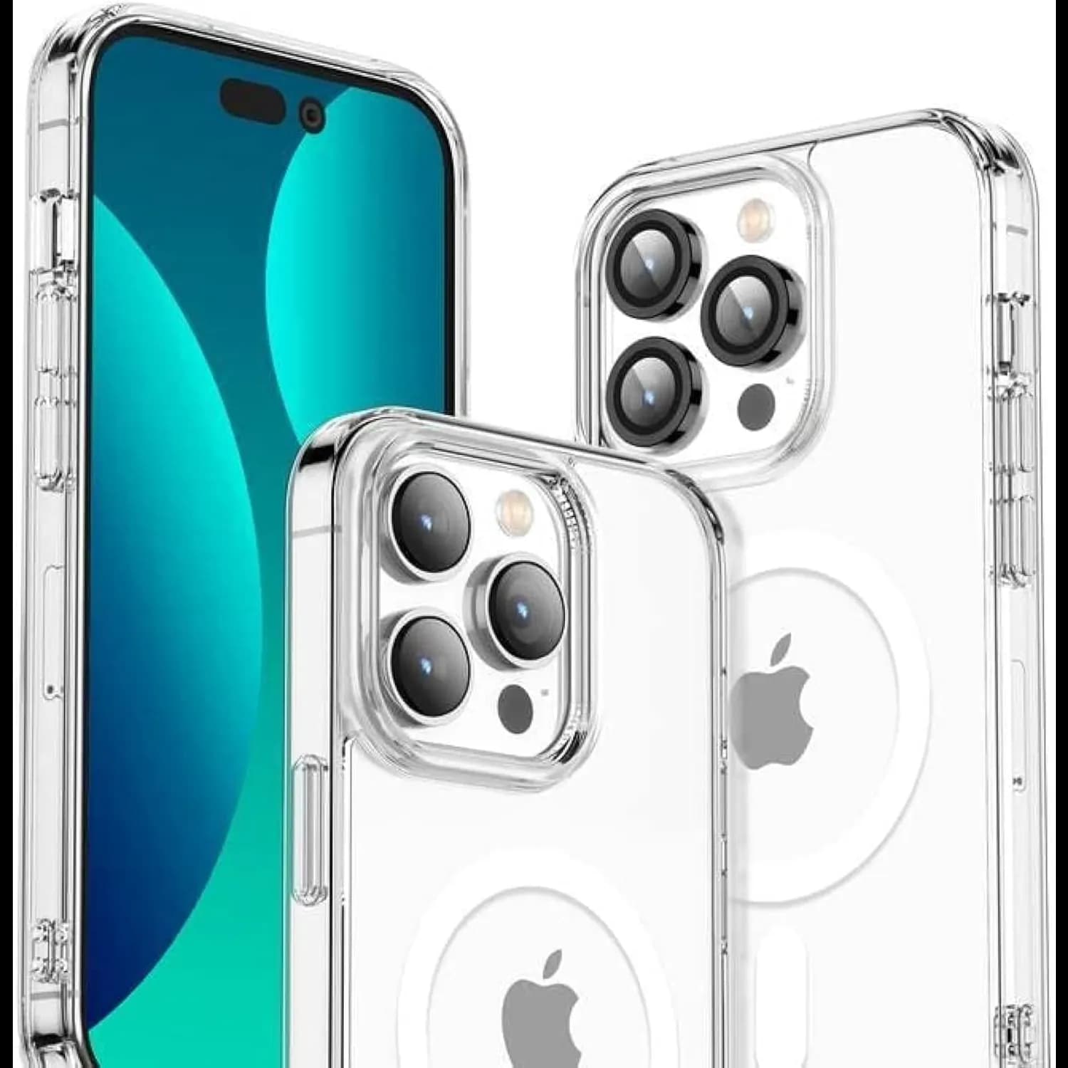 Green Lion Defender Pack iPhone 15 Pro/Pro Max - Anti-Shock Case, Nano HD, Titanium 1