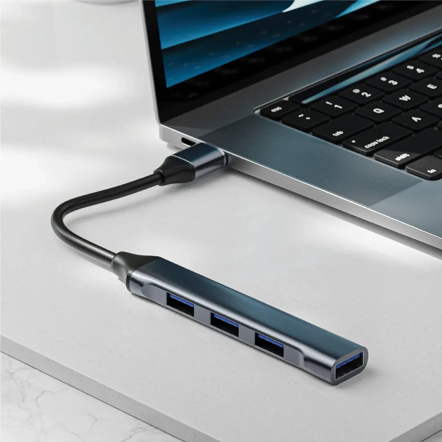 Green Lion USB Hub Docking Station - 4-in-1, 100W PD, Black 2