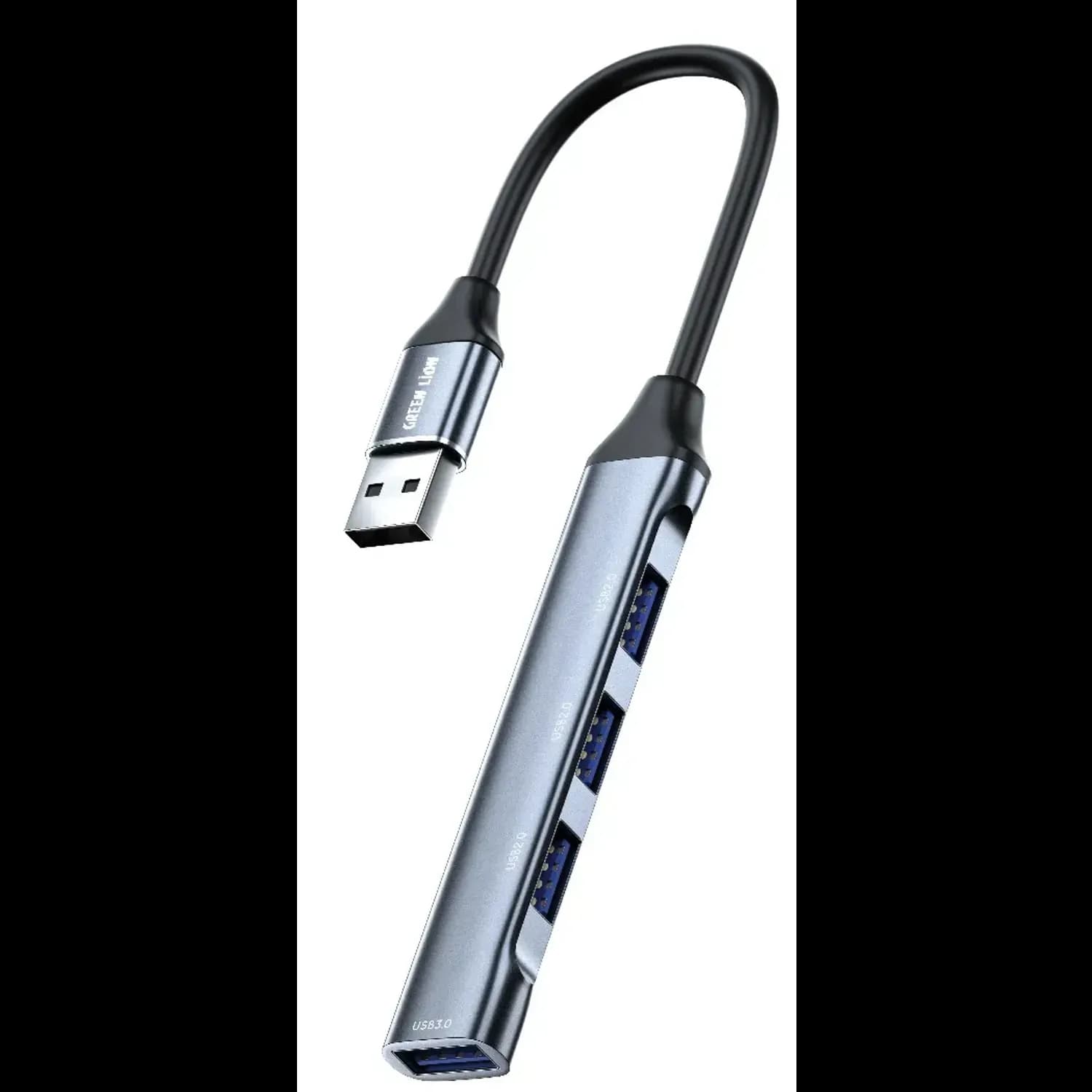 Green Lion USB Hub Docking Station - 4-in-1, 100W PD, Black 1