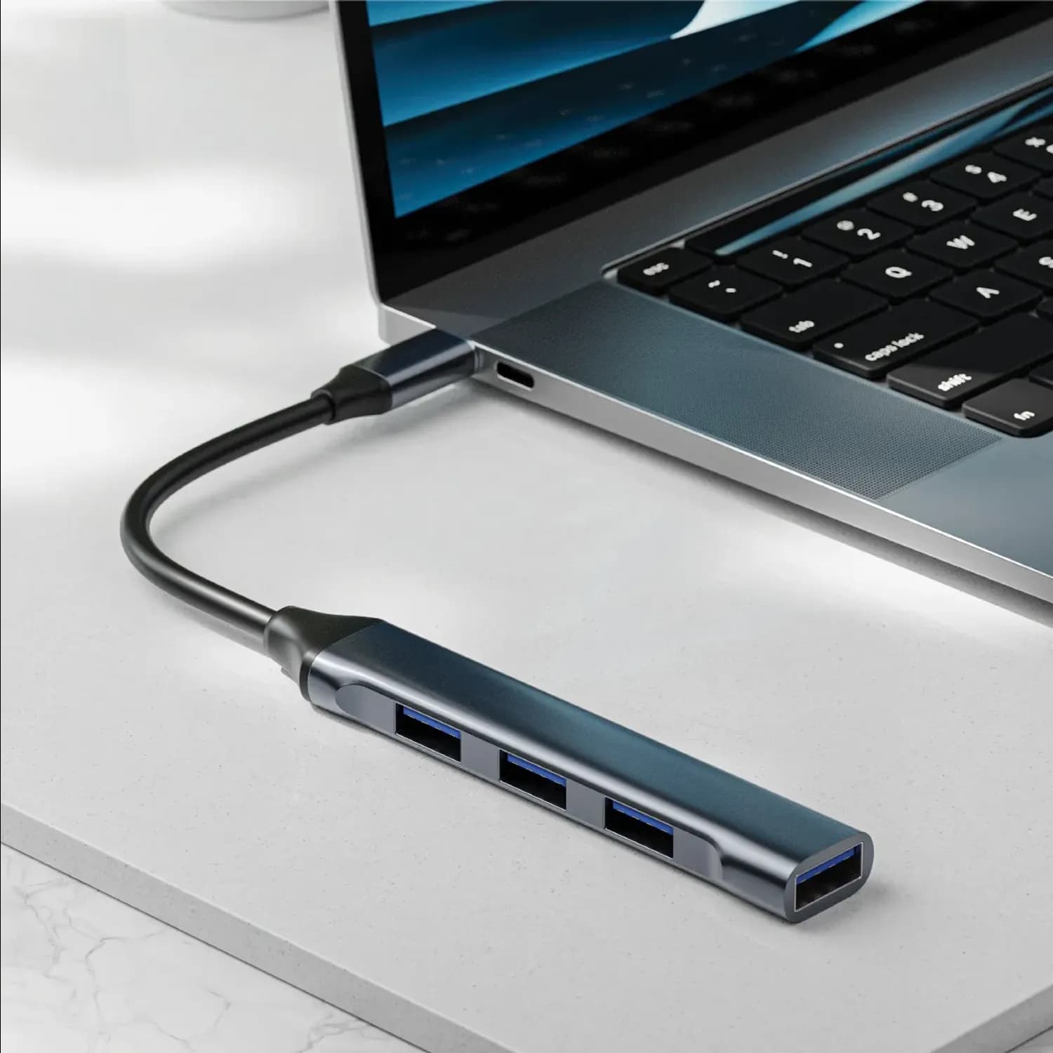 Green Lion USB Hub Docking Station - 4-in-1, 100W PD, Black 2