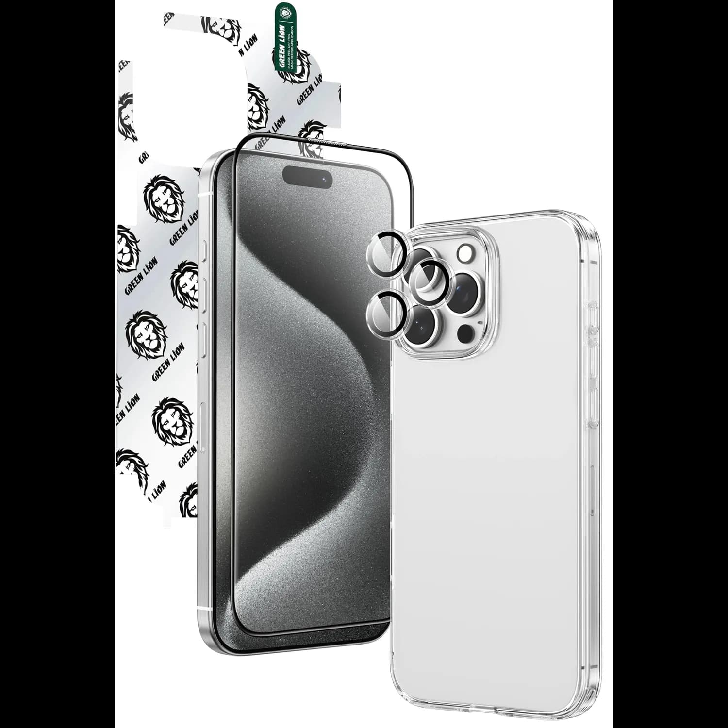Green Lion Defender Pack 4-in-1 iPhone 16 6.1 - Clear 1 Green Lion Defender Pack 4-in-1 iPhone 16 6.1 - Clear 1